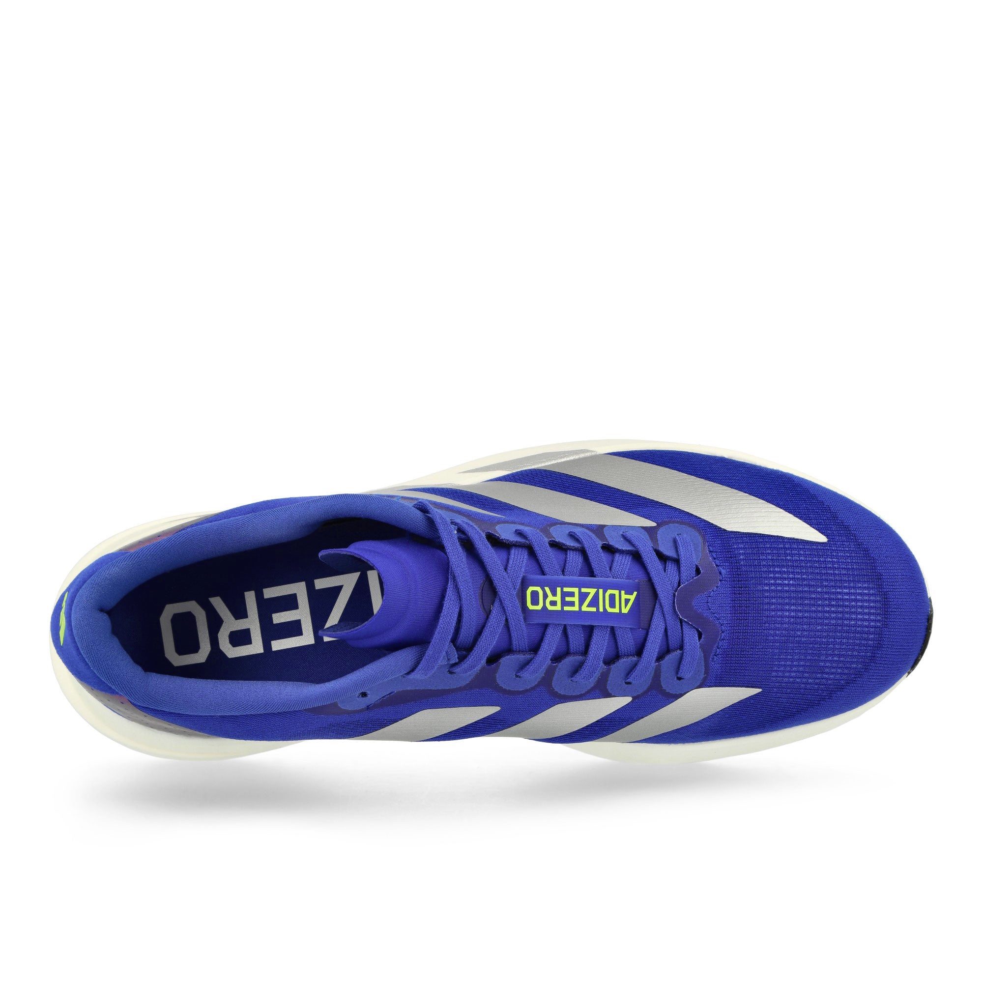 adidas adizero Evo SL M Lucid Blue / Silver Metallic / Lucid Lemon Low Top Sneakers Detailfoto | Overkill