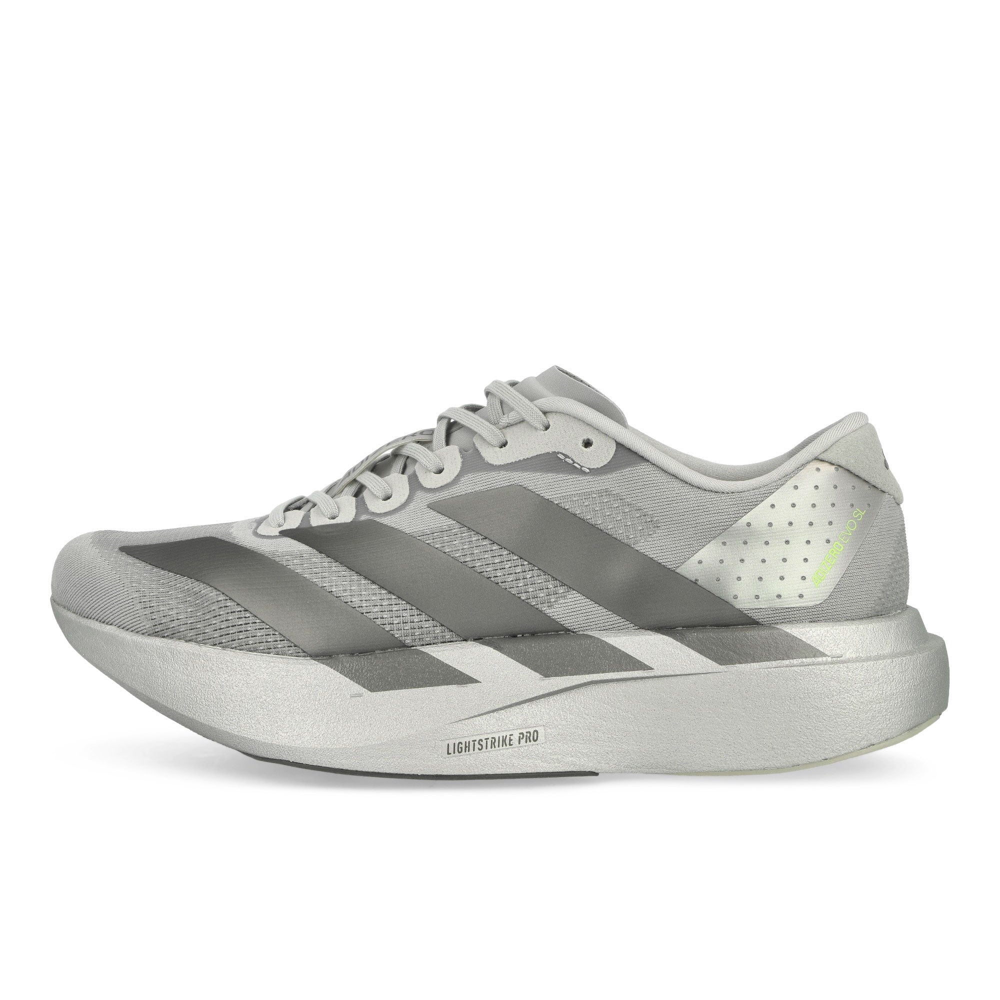 adidas adizero Evo SL M Silver Metallic / Iron Metallic / Halo Silver Low Top Sneakers JR3419 | Overkill