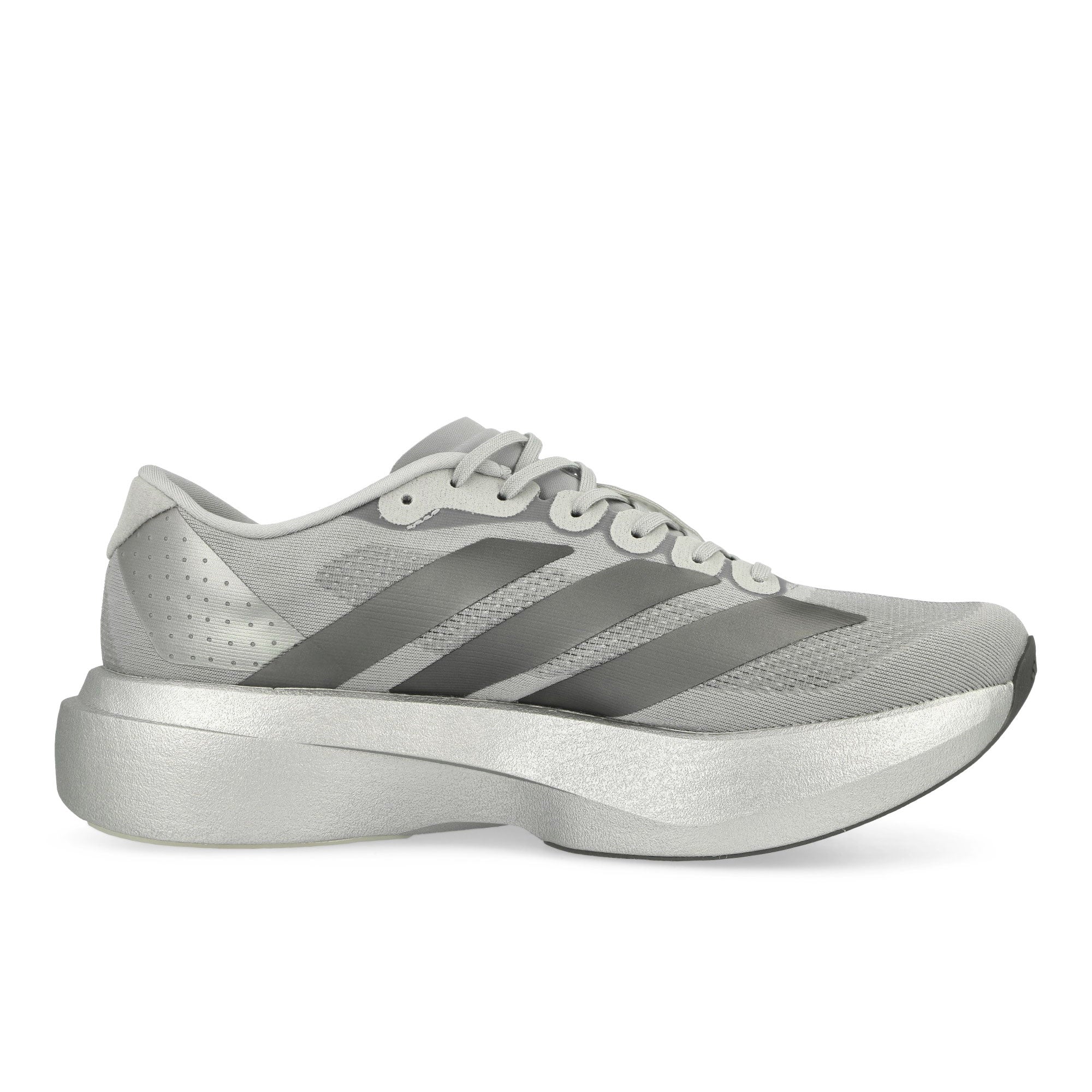 adidas adizero Evo SL M Silver Metallic / Iron Metallic / Halo Silver Low Top Sneakers Silhouette | Overkill