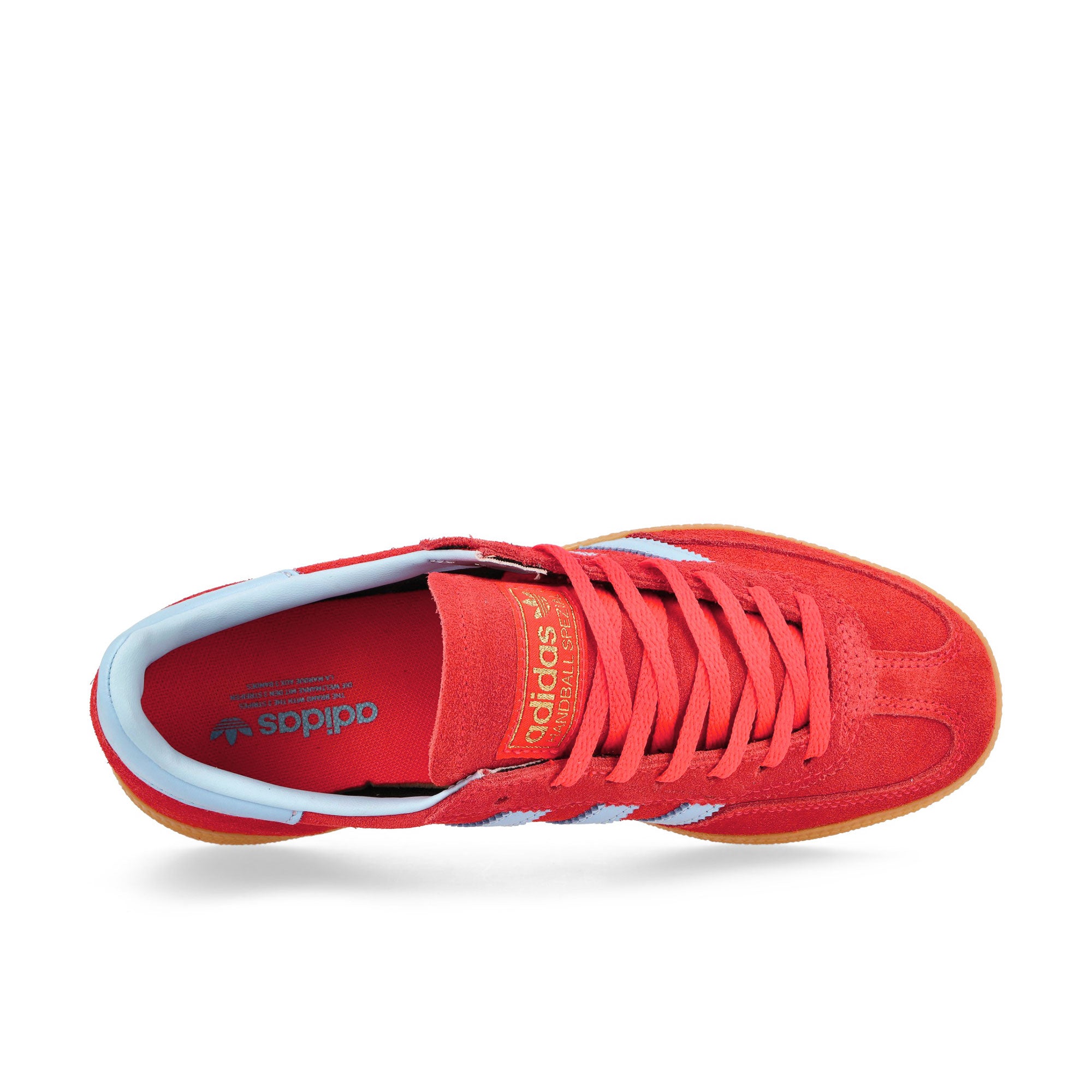adidas Handball Spezial W Lucid Red / Glow Blue / Gum 1 Low Top Sneaker JR3607 Detailfoto | Overkill