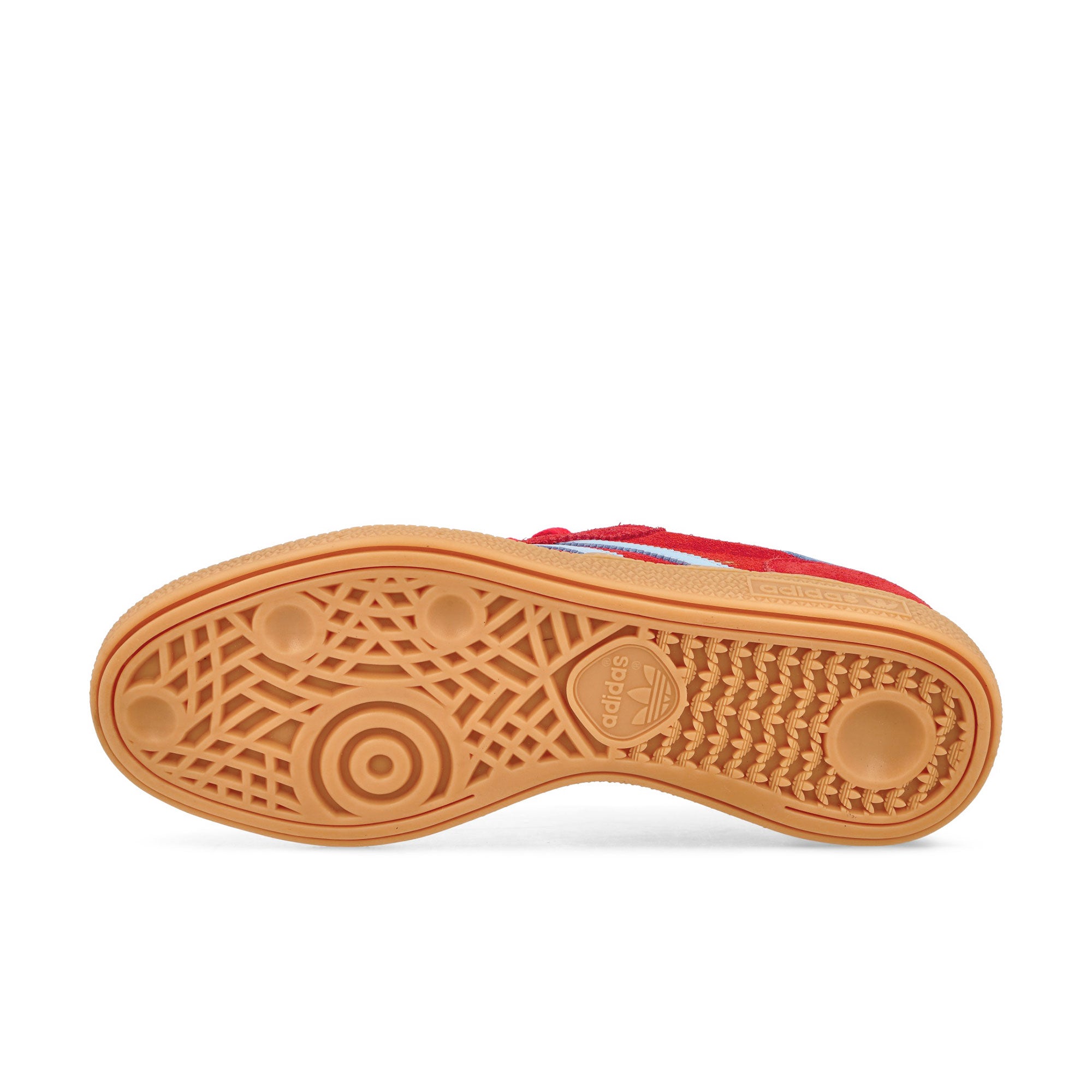 adidas Handball Spezial W Lucid Red / Glow Blue / Gum 1 Low Top Sneaker JR3607 Detail View 1 | Overkill