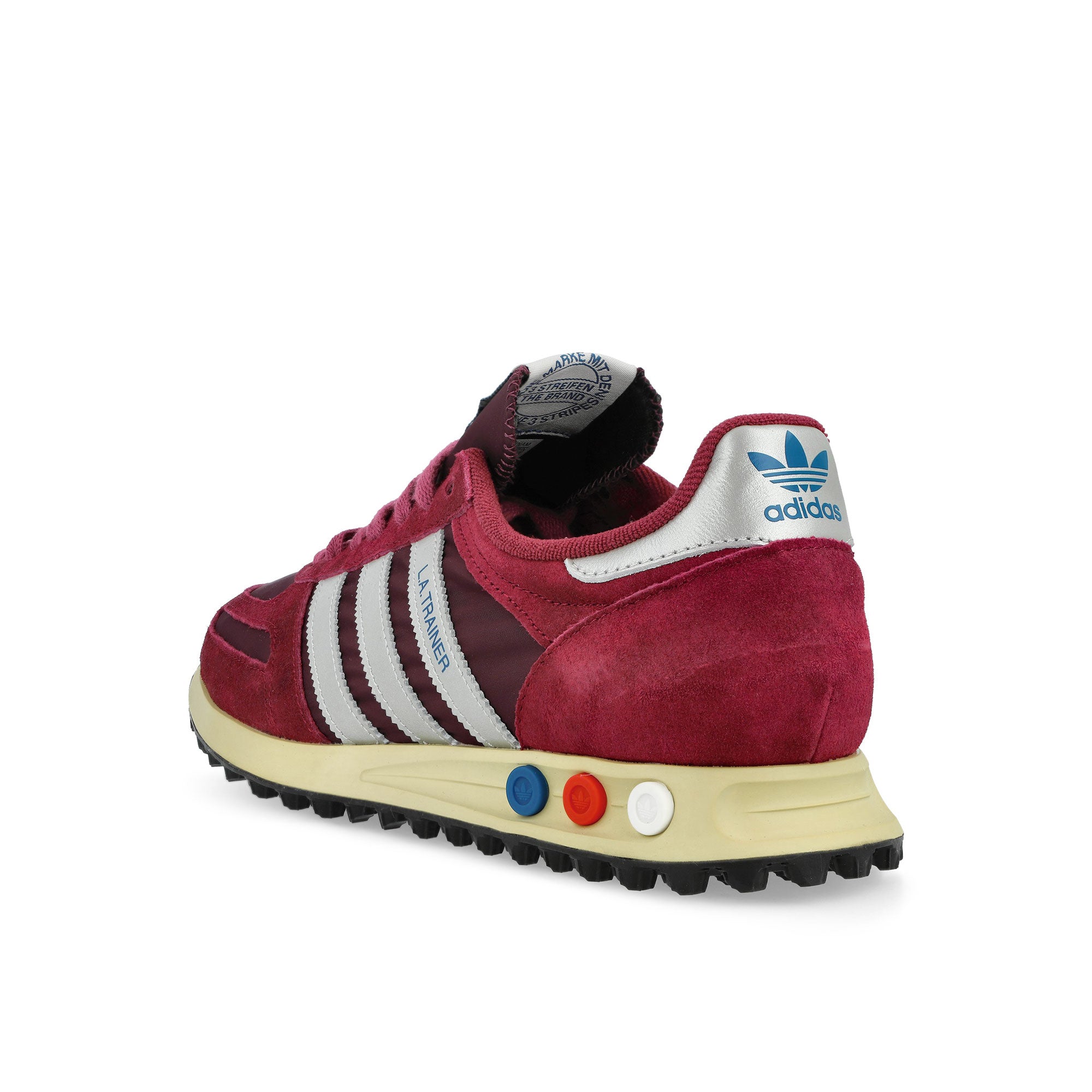 adidas LA Trainer OG Noble Maroon / Silver Metallic / Maroon LA Trainer OG JQ5715 Material | Overkill