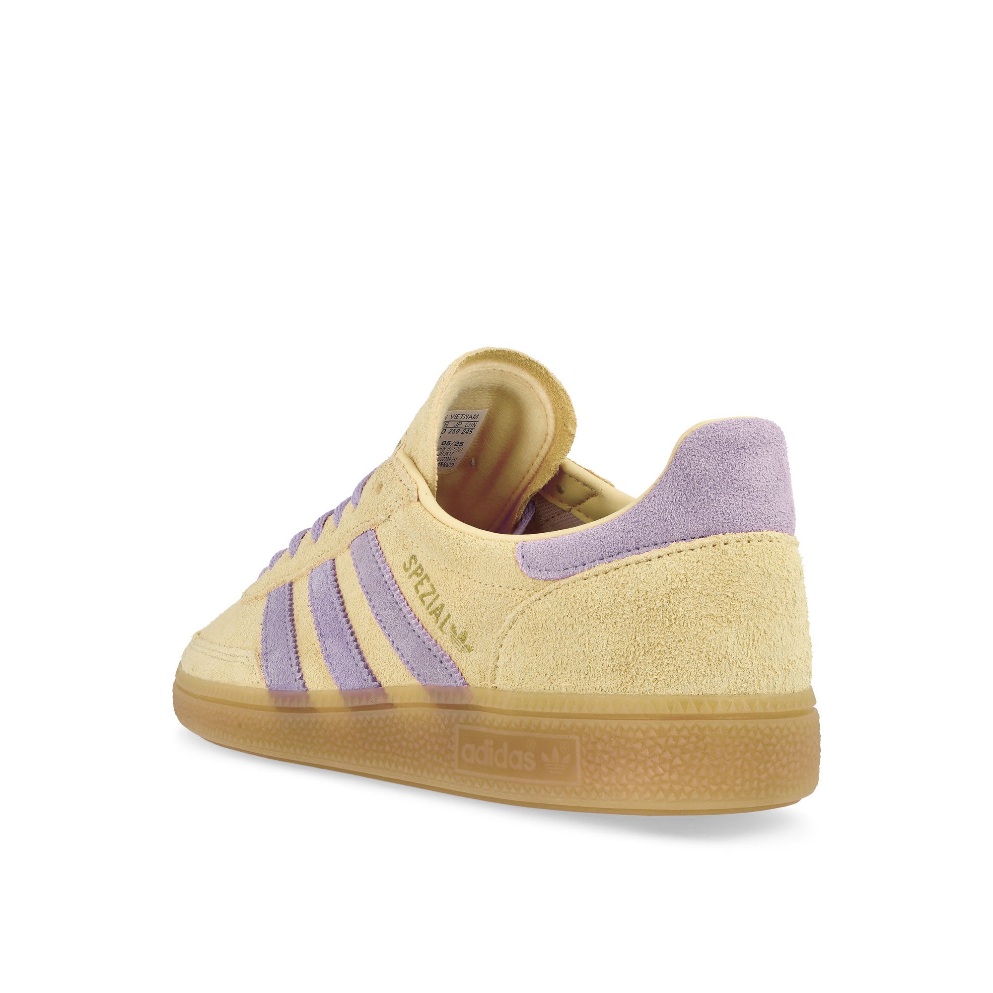 adidas Handball Spezial W Orange Tint / Powder Plum / Gum 1 Sneaker JR3617 Material | Overkill