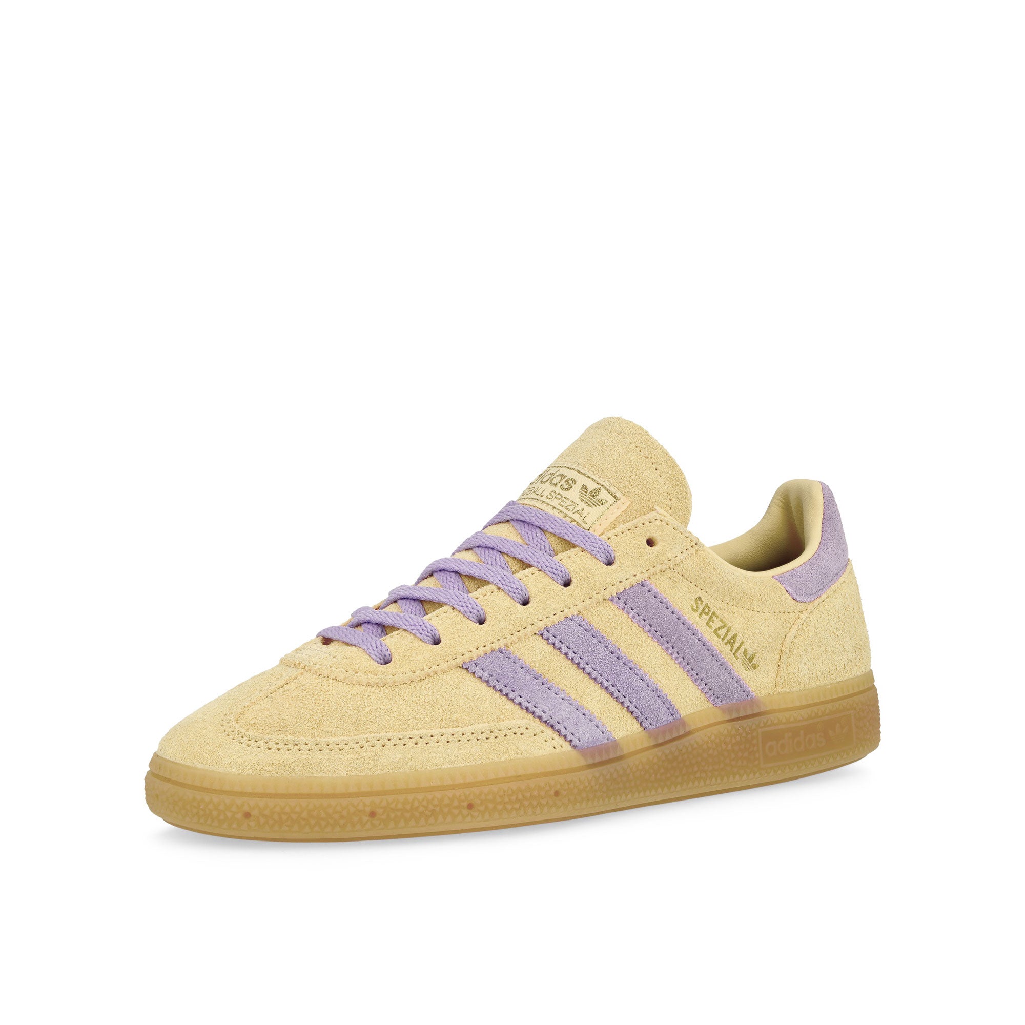 adidas Handball Spezial W Orange Tint / Powder Plum / Gum 1 Sneaker JR3617 Close-up | Overkill