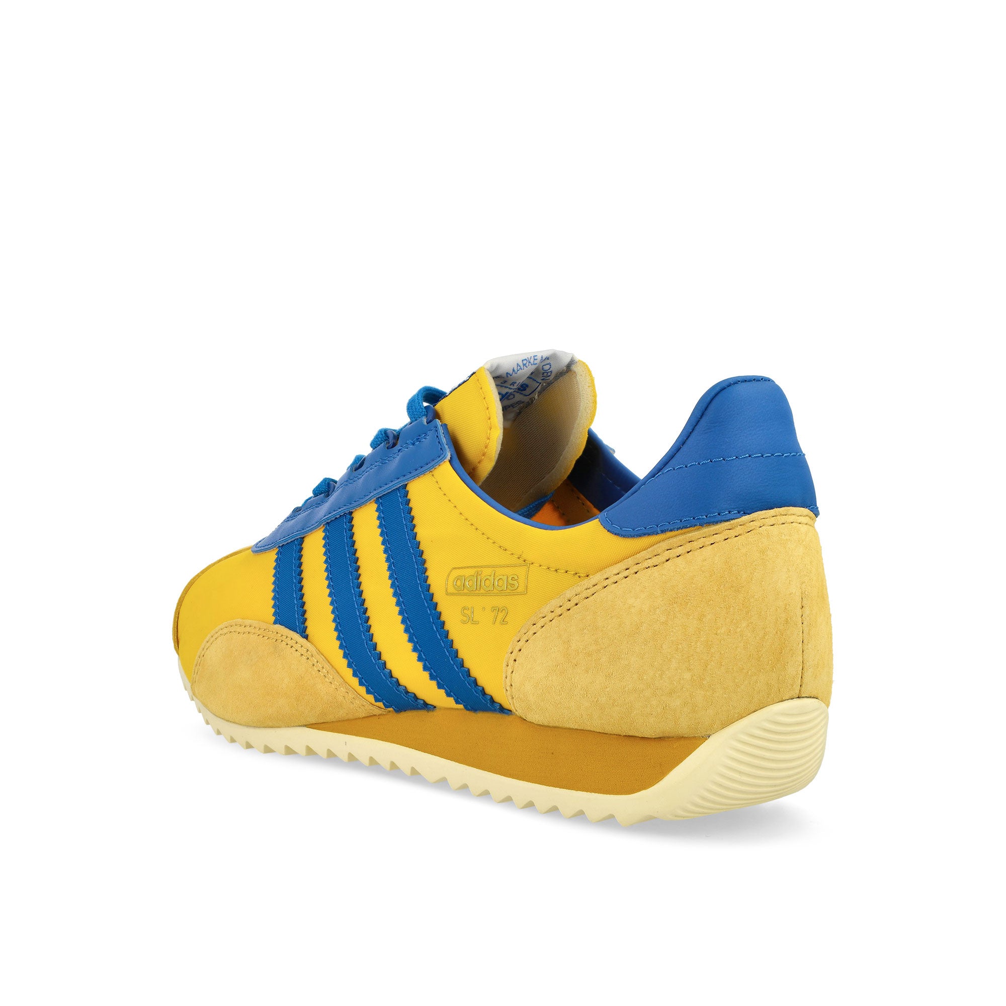 adidas SL 72 PT Bold Gold / Bright Royal / Team Royal Blue Low Top Sneaker JR3638 Material | Overkill