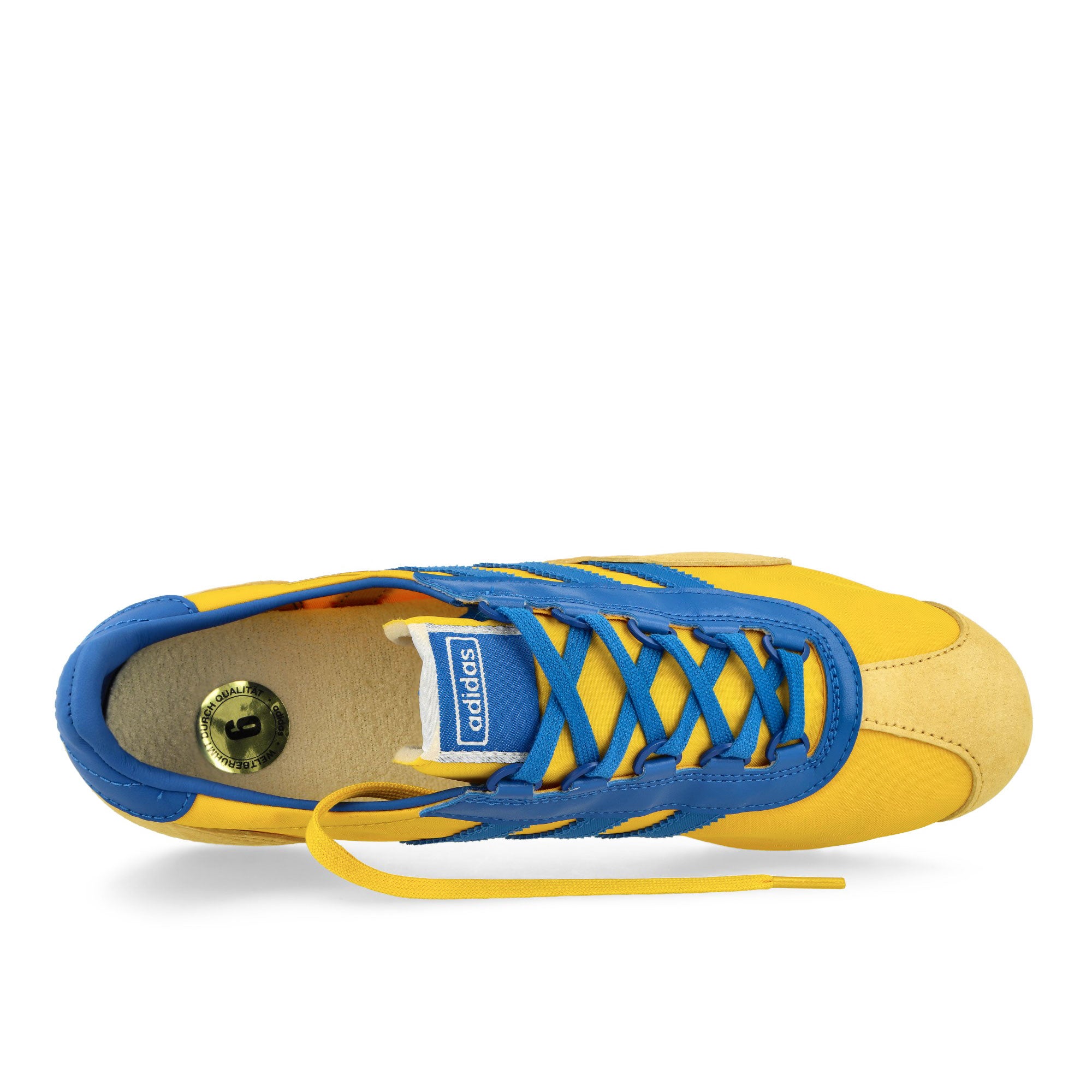 adidas SL 72 PT Bold Gold / Bright Royal / Team Royal Blue Low Top Sneaker JR3638 Detailfoto | Overkill