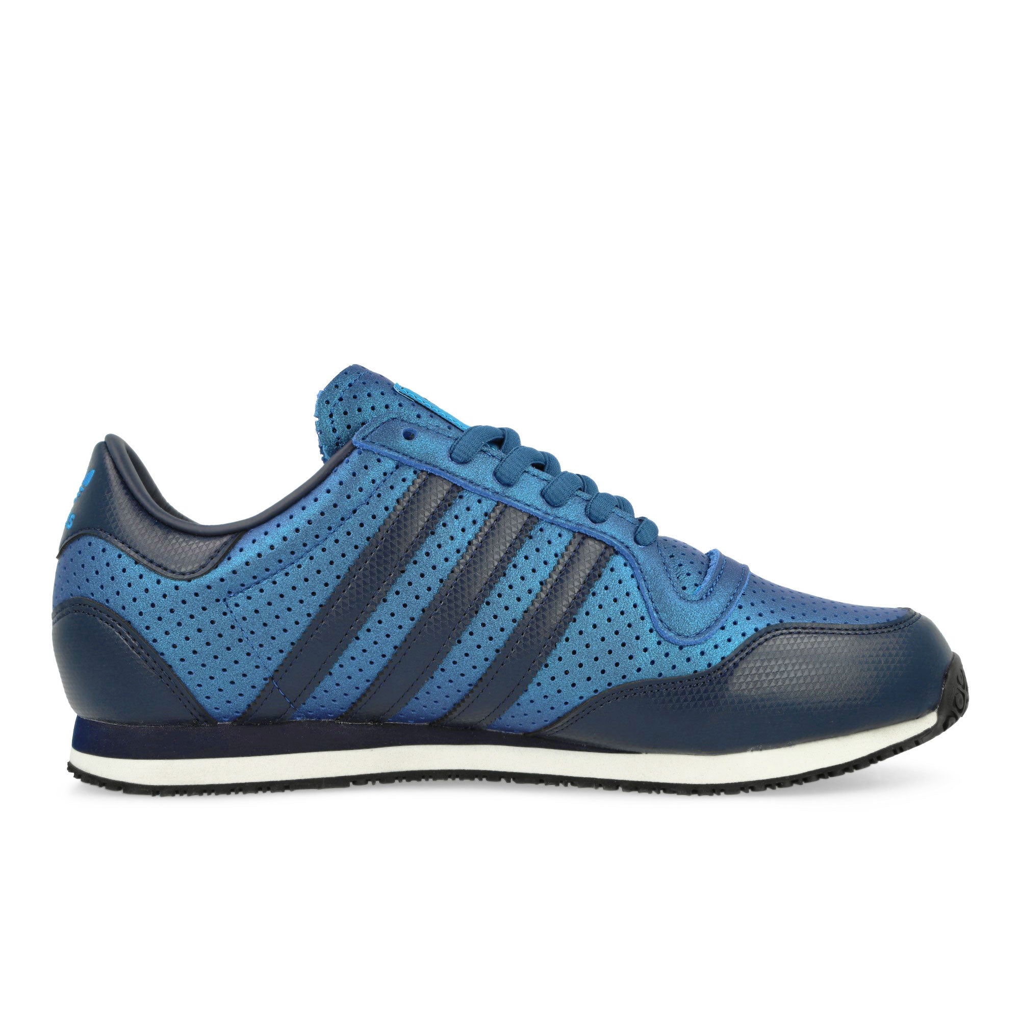 adidas Galaxy OG Blue Metallic / Night Indigo / Off White Low Top Sneakers JR3718 Silhouette | Overkill