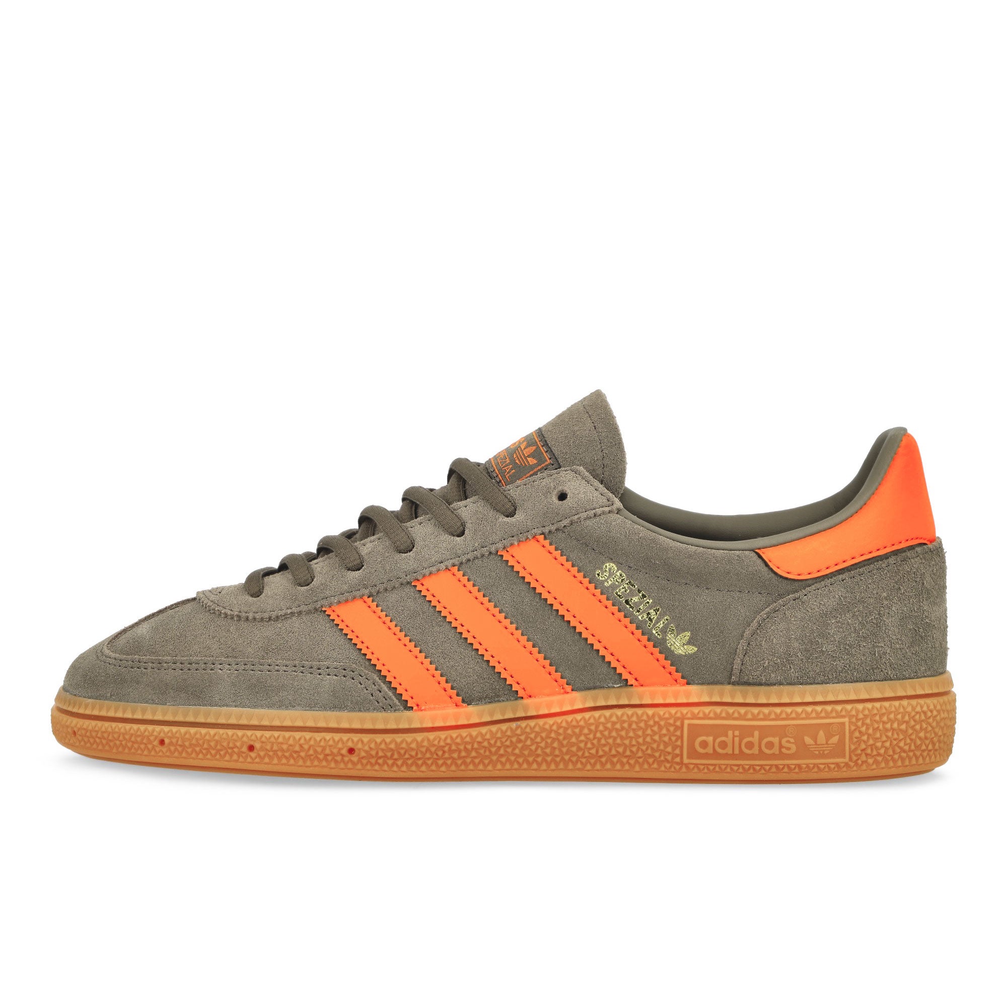 adidas Handball Spezial Cargo Brown / Orange / Gold Metallic Low Top Sneaker JR3846 | Overkill
