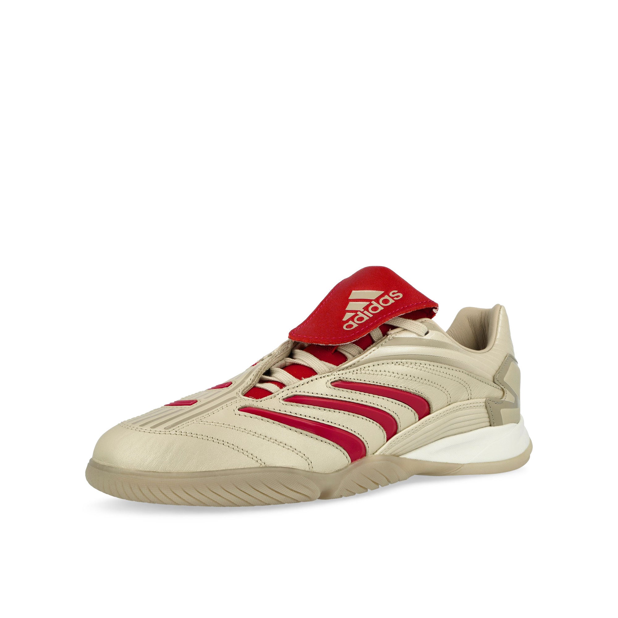 adidas Predator Sala Wonder Alumina / Team Victory Red / Supplier Colour Low Top Sneakers Close Up | Overkill