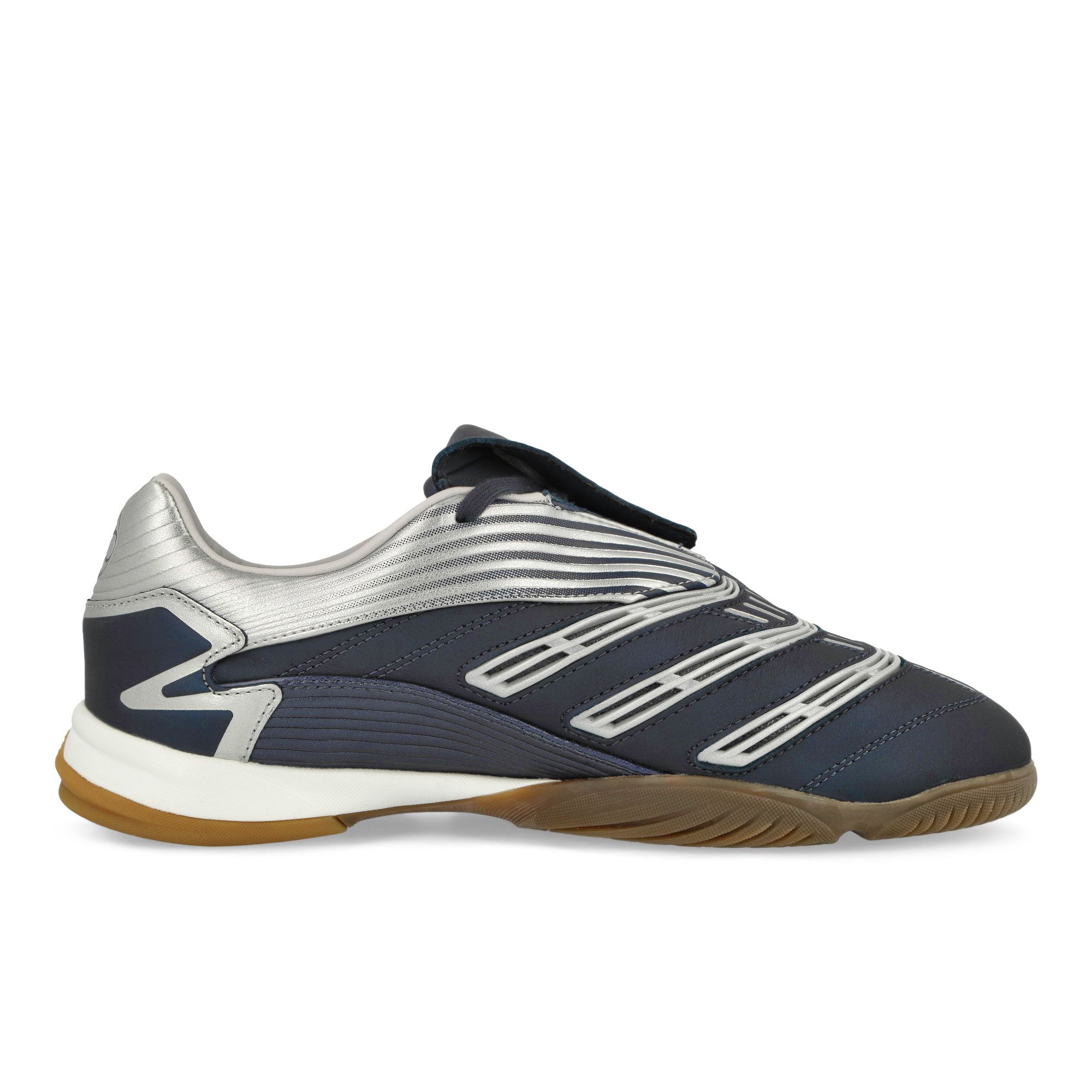 adidas Predator Sala Shadow Navy / Silver Metallic / Gum5 Low Top Sneakers Silhouette | Overkill