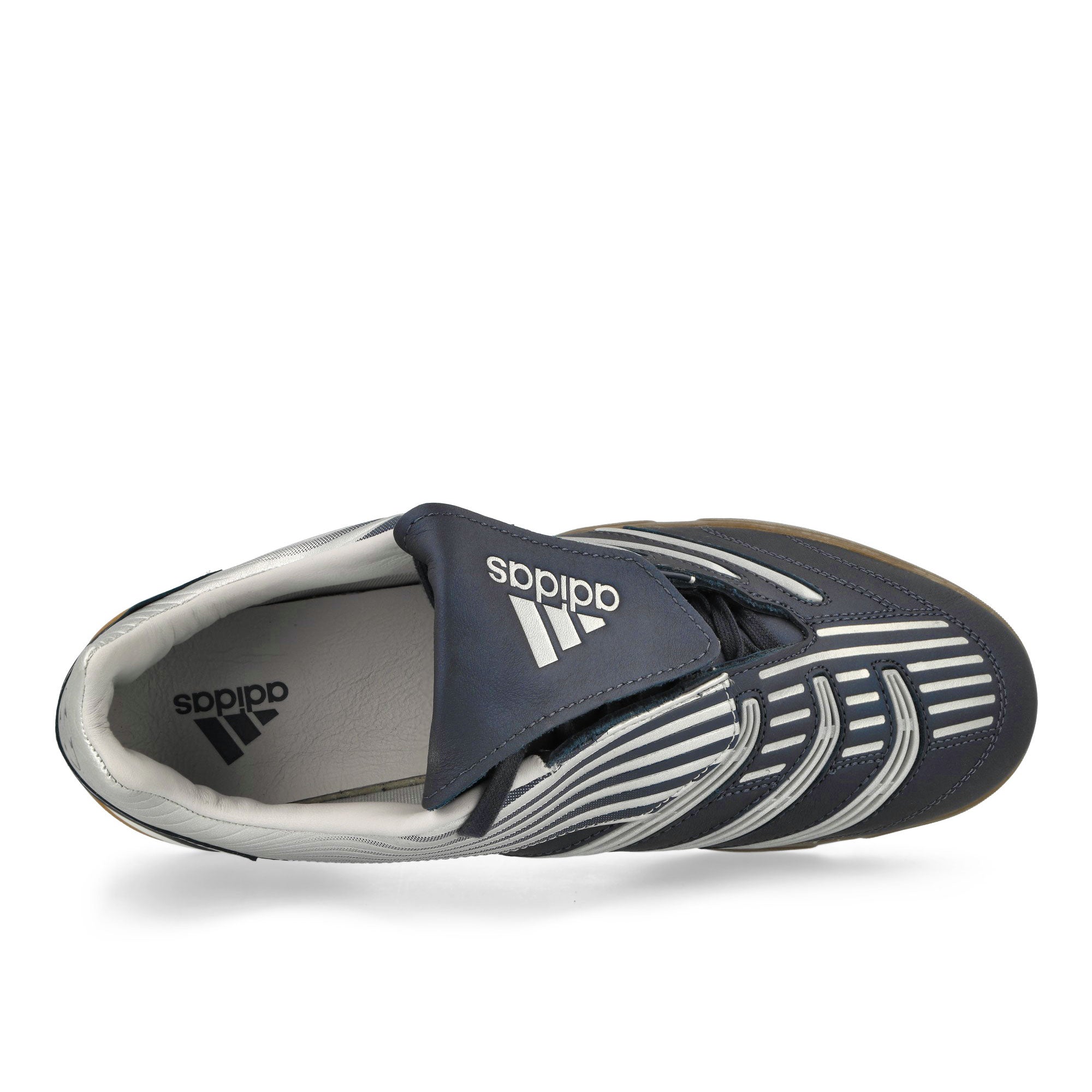 adidas Predator Sala Shadow Navy / Silver Metallic / Gum5 Low Top Sneakers Detailfoto | Overkill