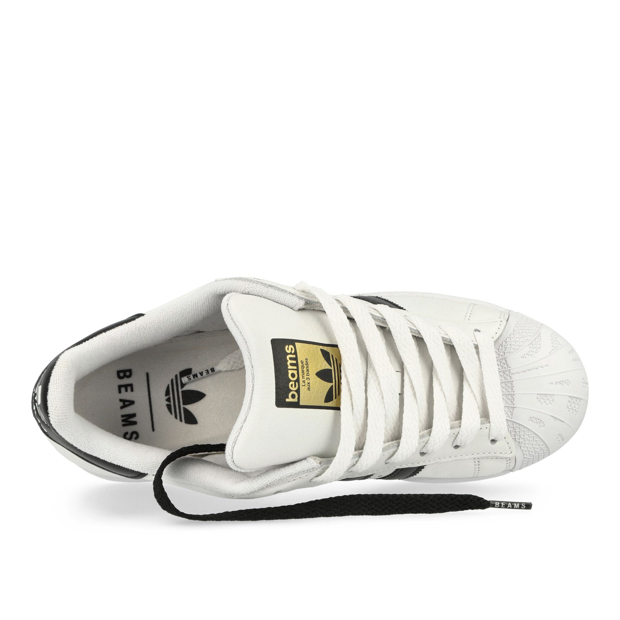 Beams x adidas Superstar Footwear White / Core Black / Gold Metallic Low Top Sneaker JR4422 Detailfoto | Overkill