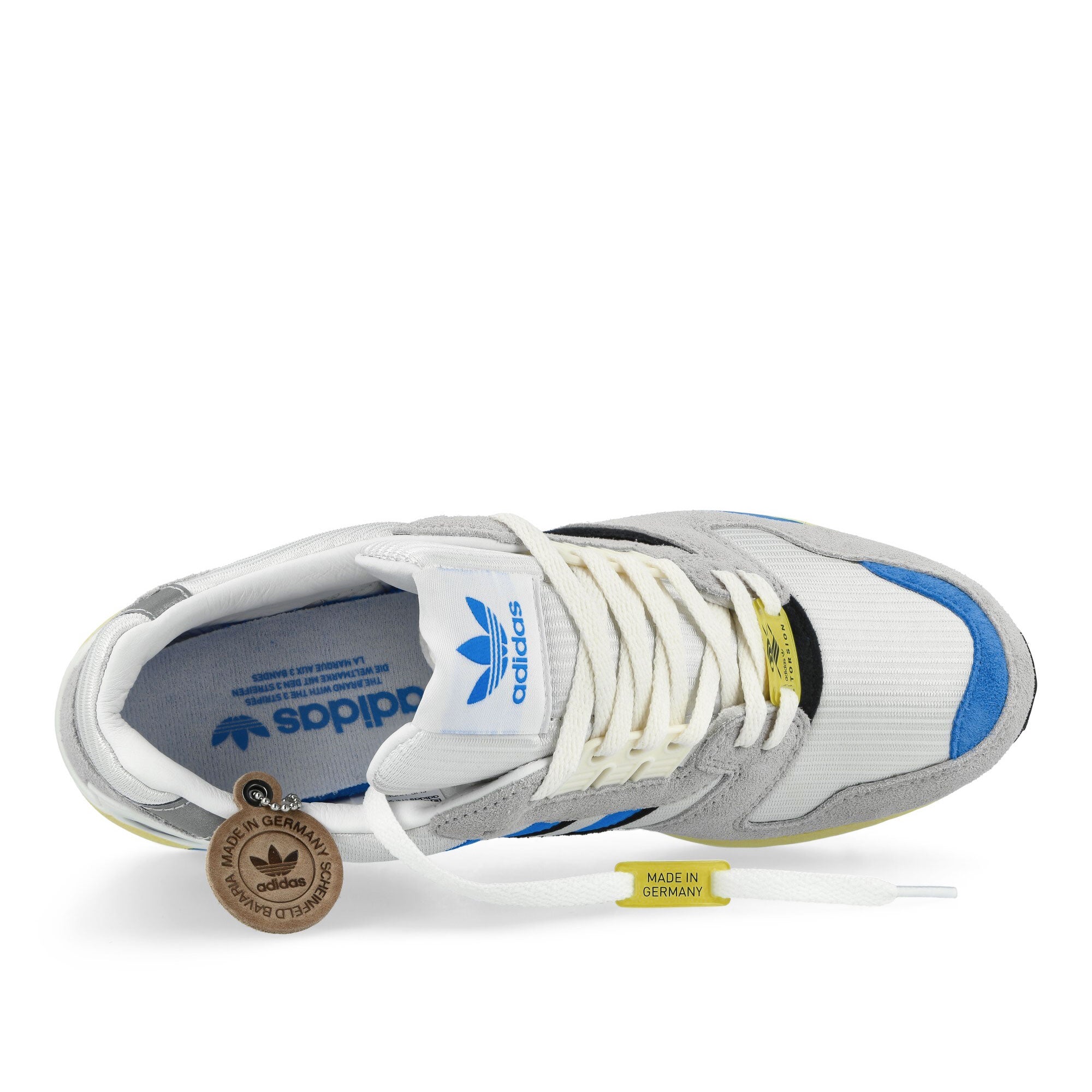 adidas ZX 8000 MIG Footwear White / Lucid Aquamarine / Powder Yellow Low Top Sneakers JR4609 Detailfoto | Overkill