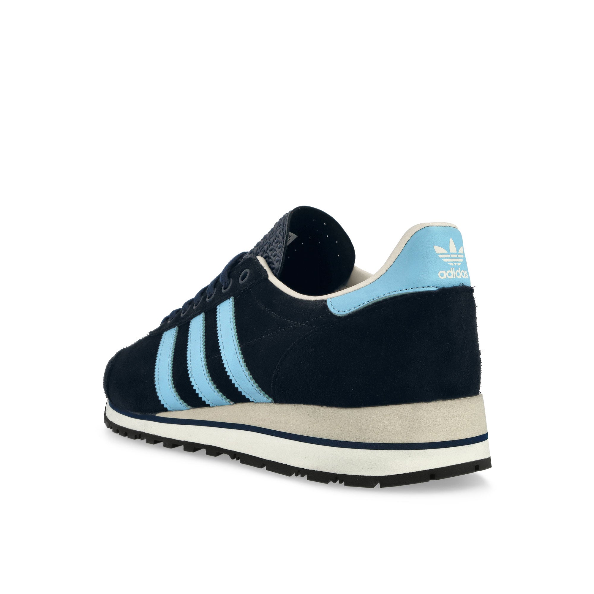 adidas NG Marathon SPZL Night Navy / Clear Blue / Core Black Low Top Sneakers JR4877 Close-up | Overkill