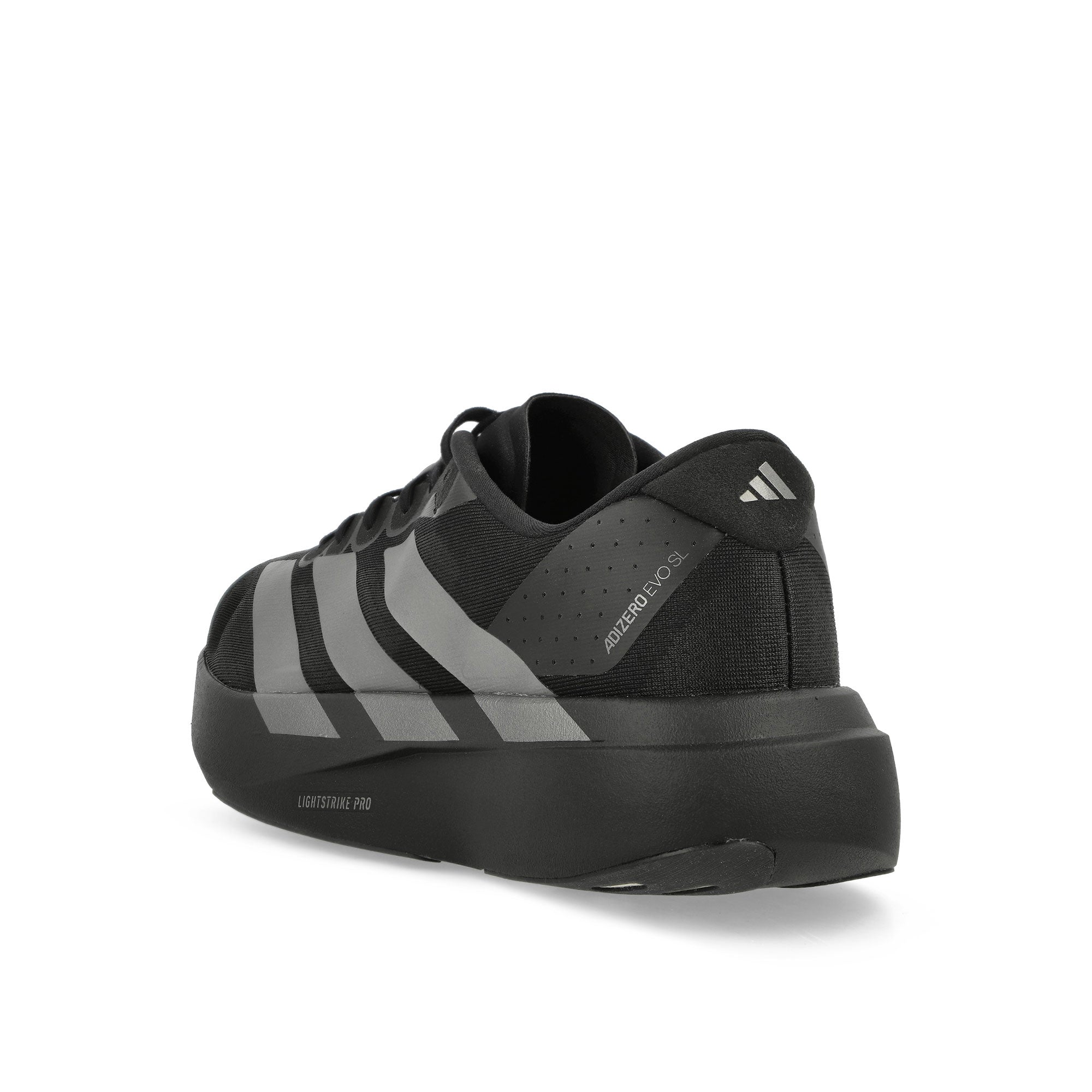 adidas adizero Evo SL M Core Black / Iron Metallic / Grey Four Low Top Sneakers Material | Overkill