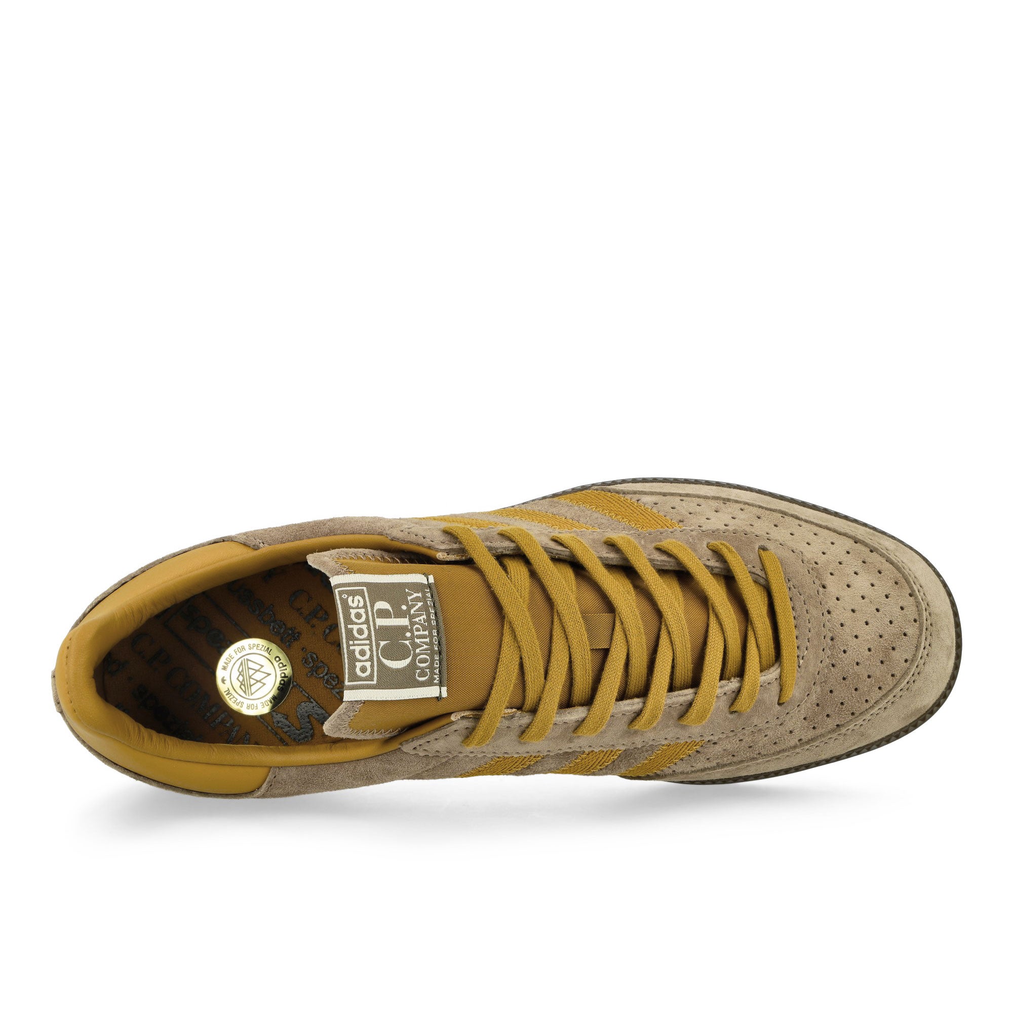 adidas Wimberly SPZL Tech Khaki / Preloved Bronze / Off White Low Top Sneakers Detail View 2 | Overkill