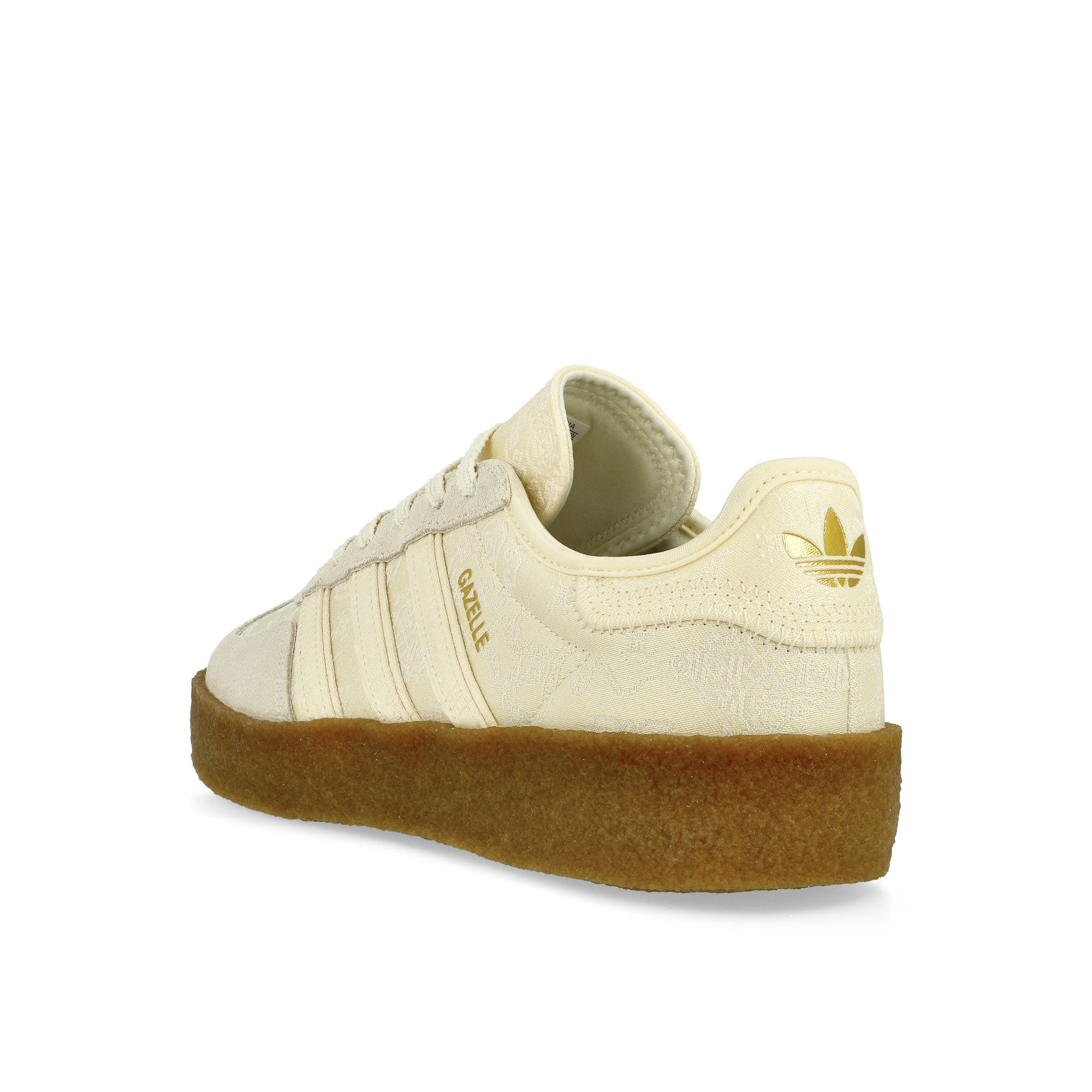 adidas Gazelle S Cream White / Core White / Gold Metallic Low Top Sneakers Material | Overkill