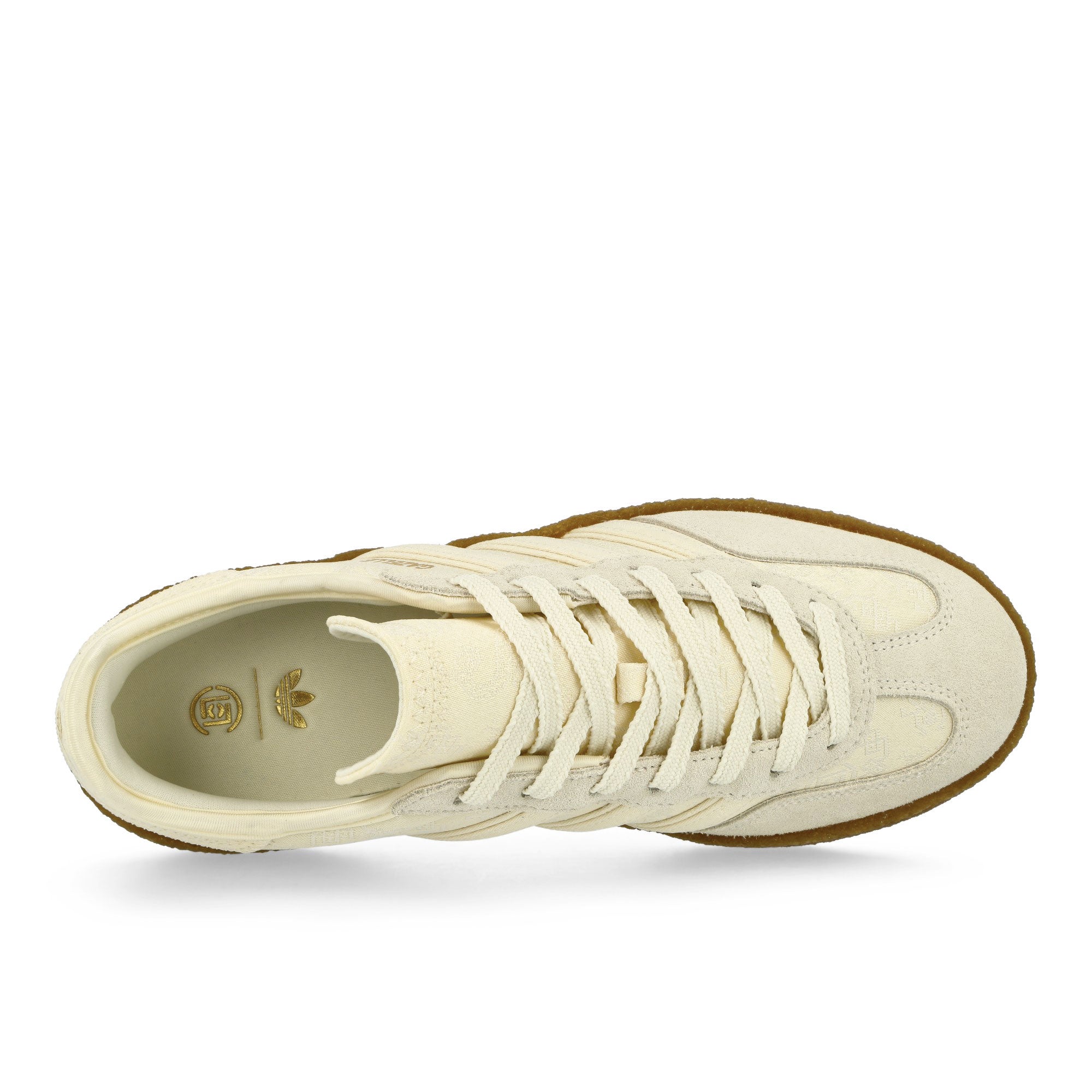 adidas Gazelle S Cream White / Core White / Gold Metallic Low Top Sneakers Detailfoto | Overkill