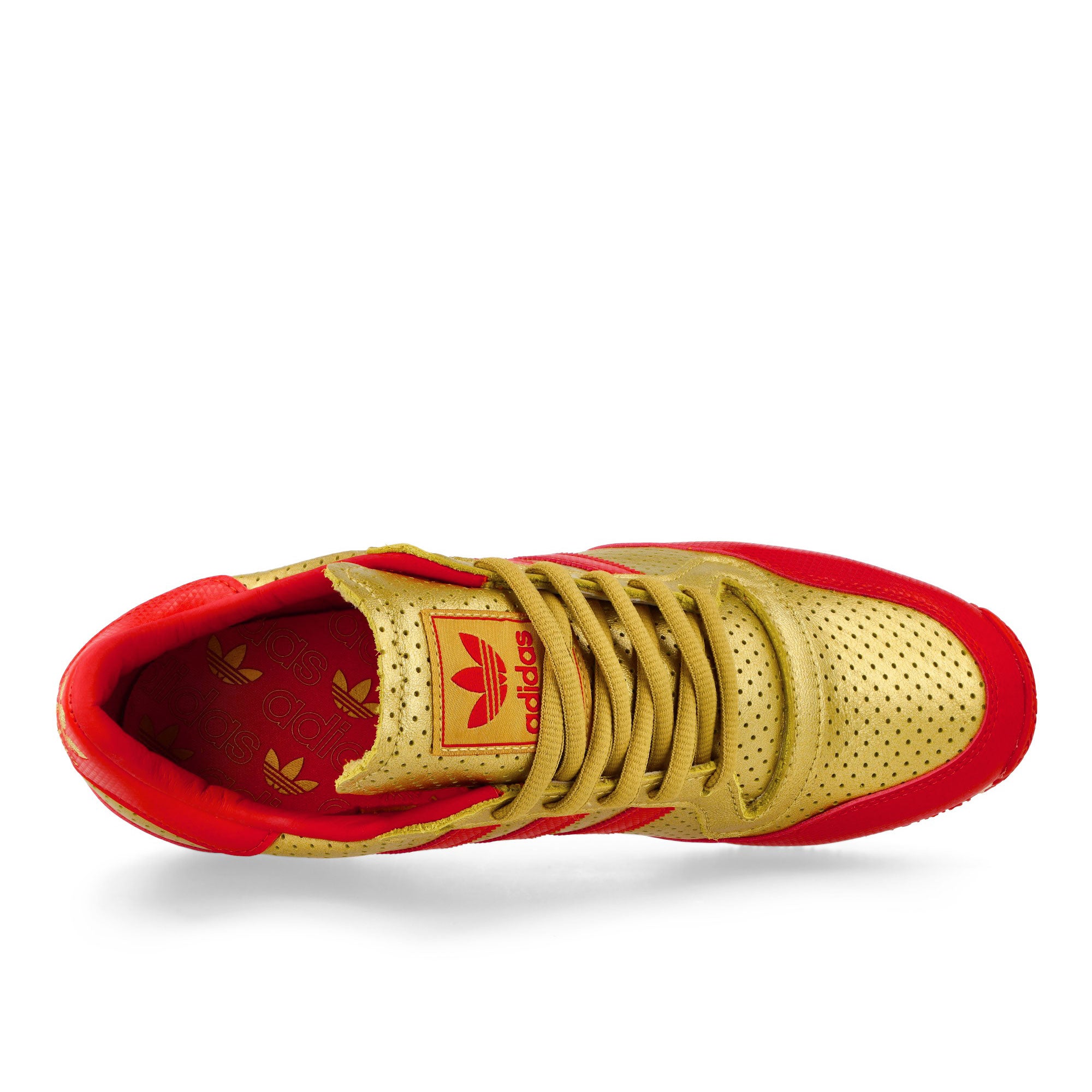 adidas Galaxy OG Gold Metallic / Red / Off White Low Top Sneakers Detailfoto | Overkill