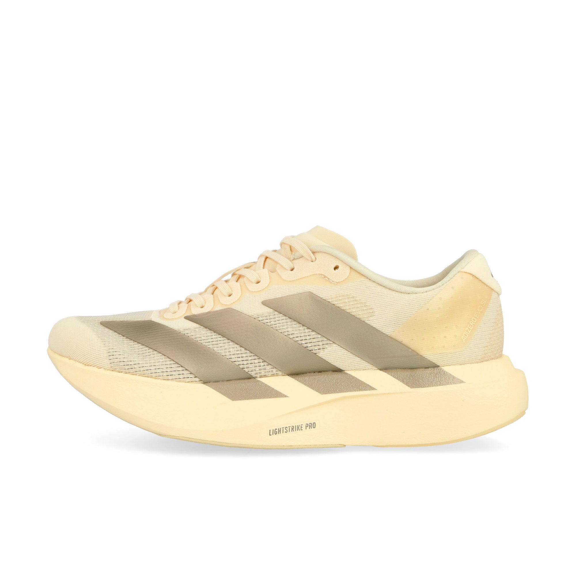 adidas adizero Evo SL W Wonder White / Cyber Metallic / Warm Vanilla Low Top Sneakers JR5841 | Overkill