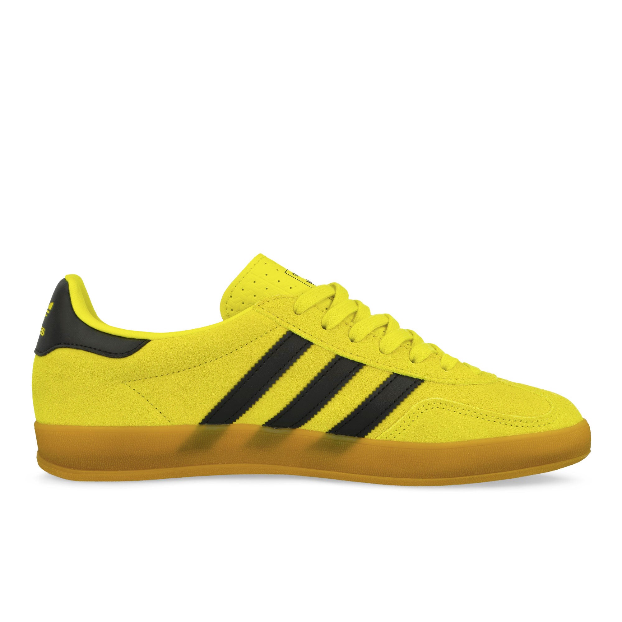 adidas Gazelle Indoor Shock Yellow / Core Black / Gold Metallic Low Top Sneakers Silhouette | Overkill