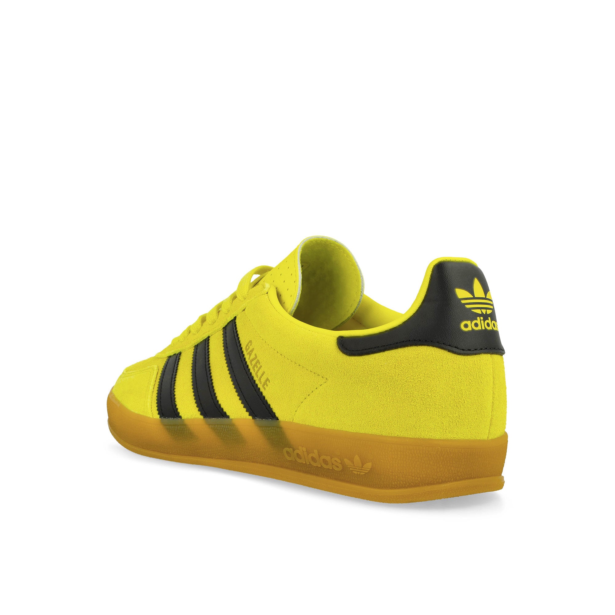 adidas Gazelle Indoor Shock Yellow / Core Black / Gold Metallic Low Top Sneakers Material | Overkill