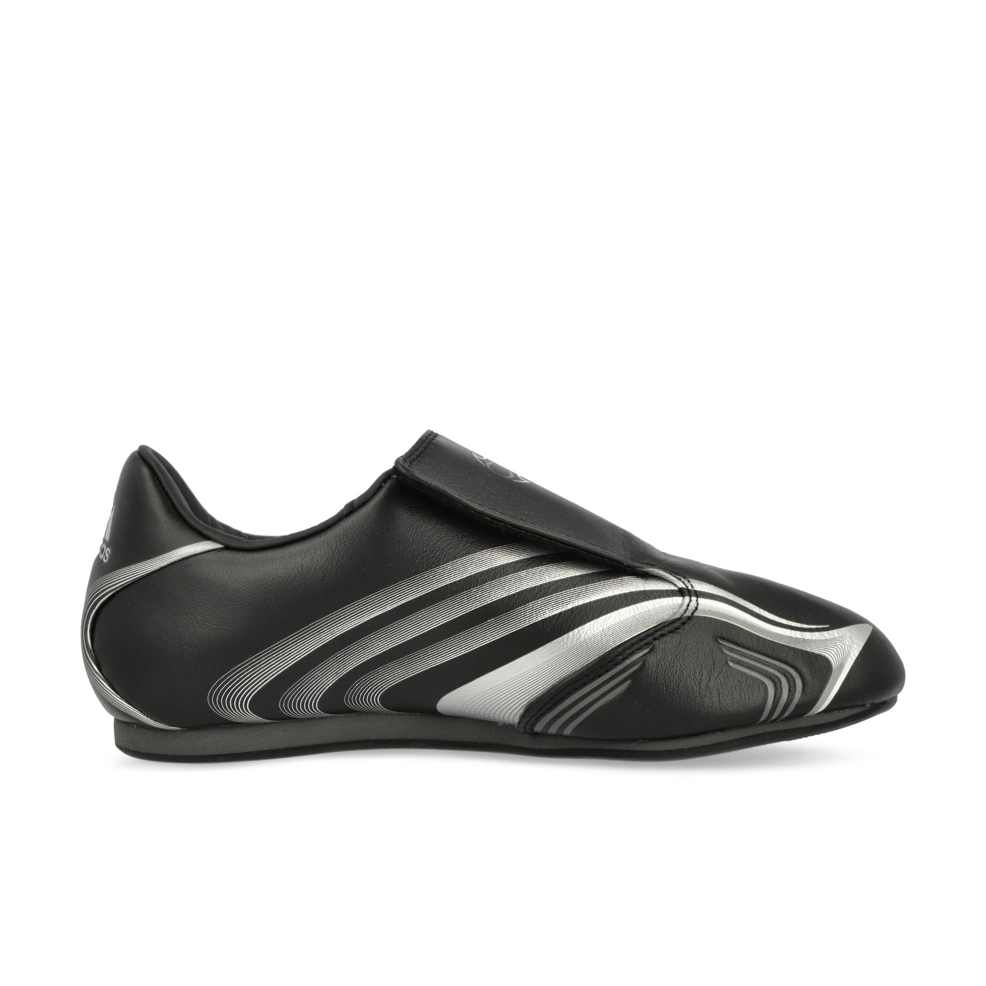 adidas Taekwondo F50 W Core Black / Silver Metallic / Grey Six Low Top Sneakers JR6403 Silhouette | Overkill