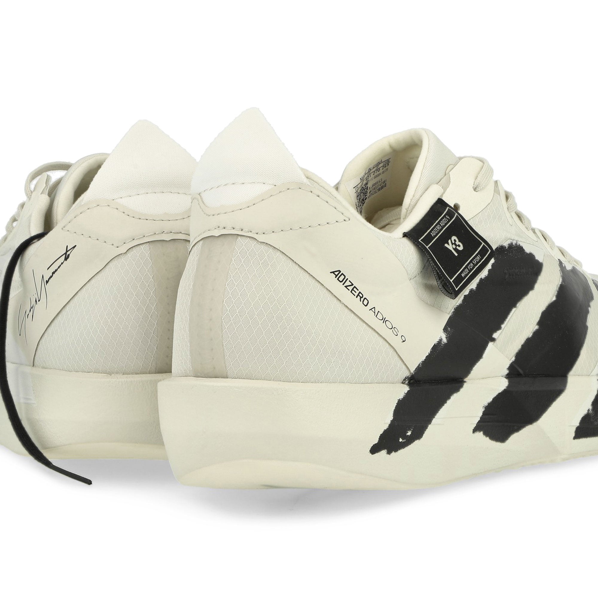 Y-3 Adios 9 Orbit Grey / Orbit Grey / Black Low Top Sneakers JR6653 Material | Overkill