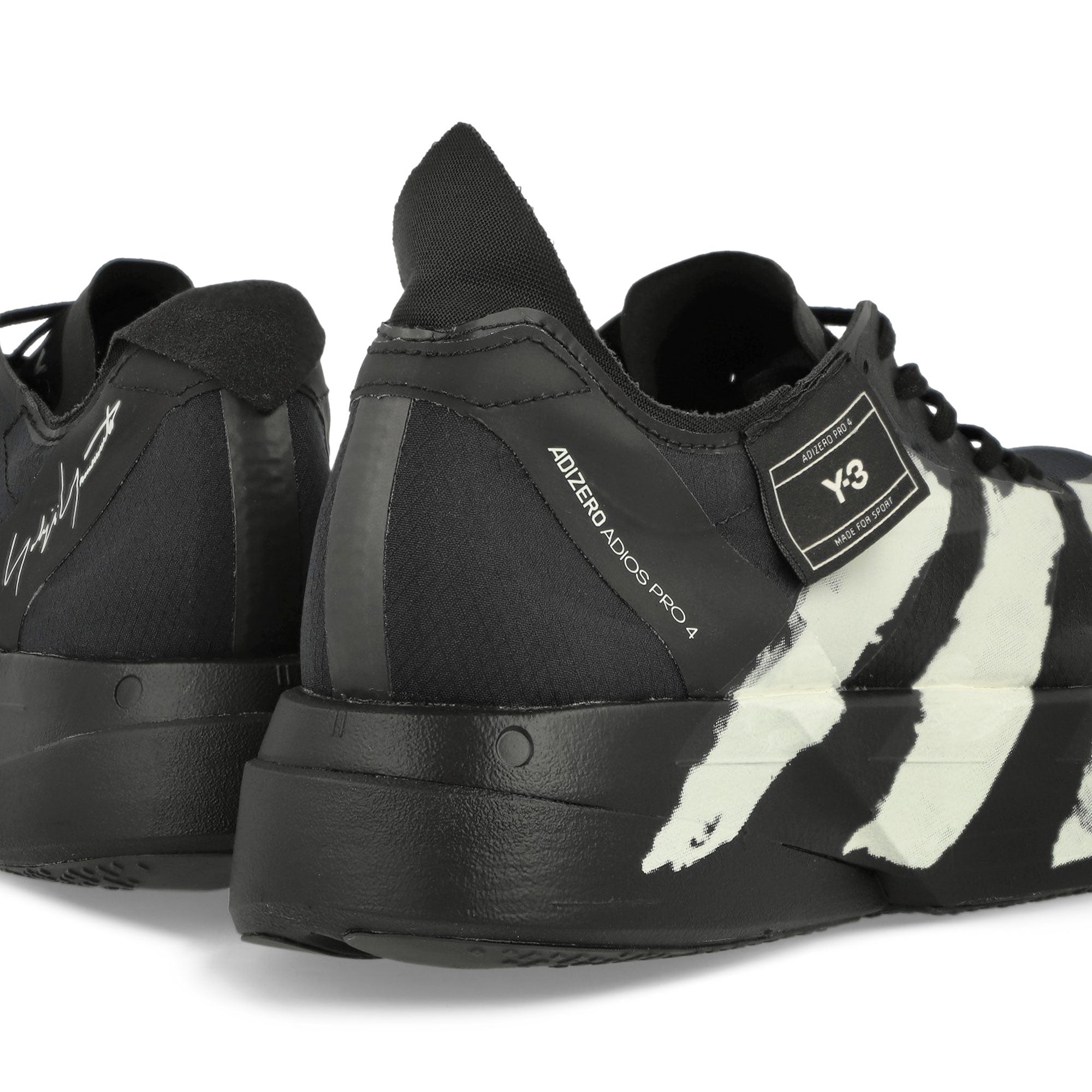 Y-3 Adizero Adios Pro 4 Black / Black / Off White Low Top Sneakers Material | Overkill