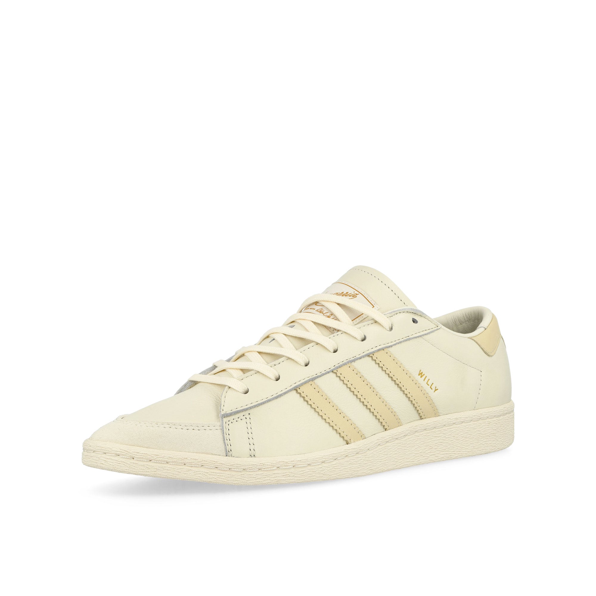 adidas Jabbar Dress Off White / Warm Vanilla / Cream White Low Top Sneakers Close Up | Overkill