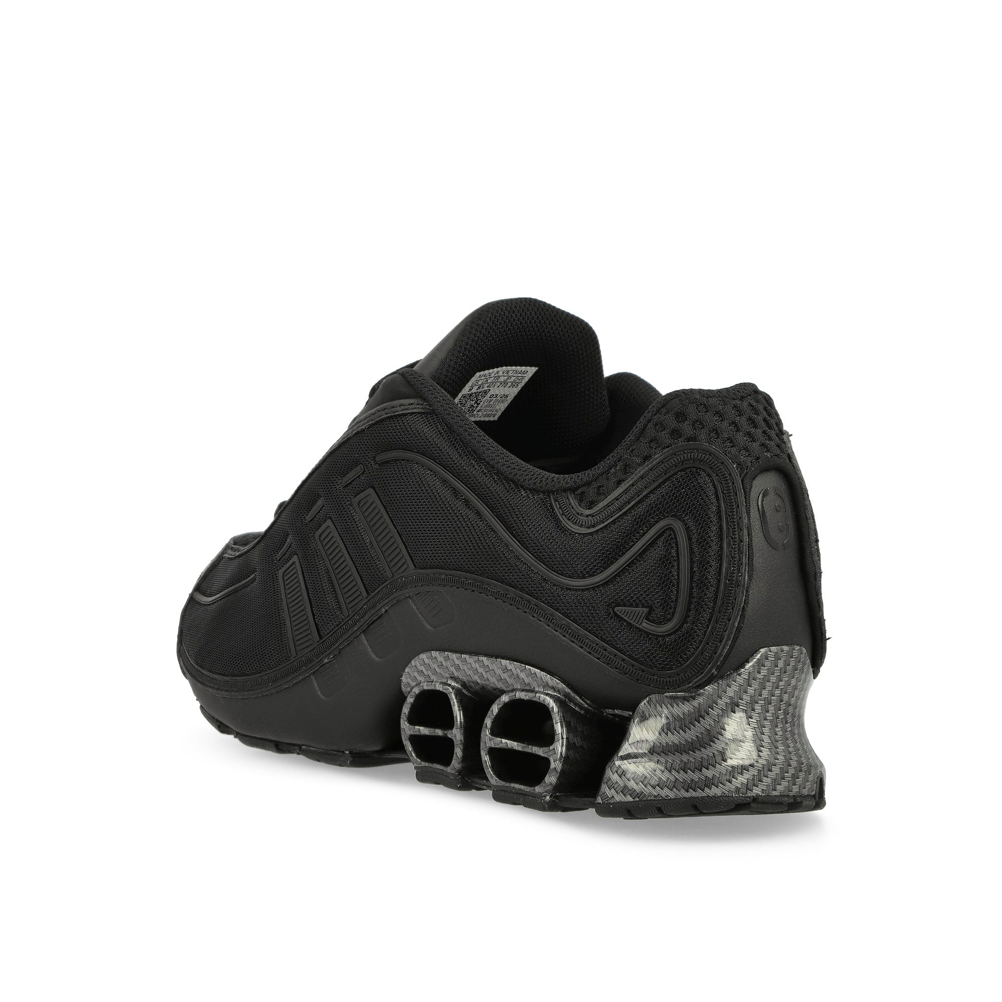 adidas Megaride O1 Core Black / Core Black / Iron Metallic Low Top Sneakers JR6937 Material | Overkill