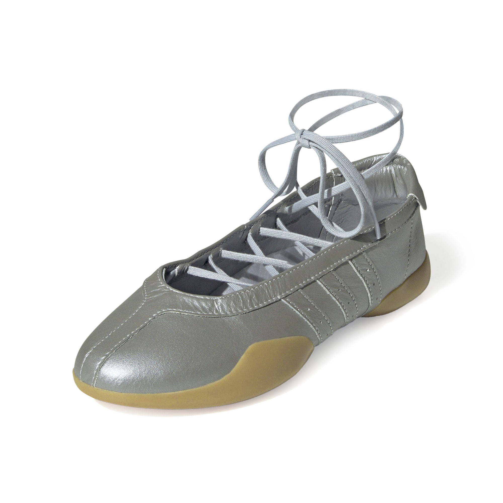 adidas Taekwondo Mei Ballet W Silver Matt / Silver Matt - Gum3 Low Top Sneakers Close Up | Overkill