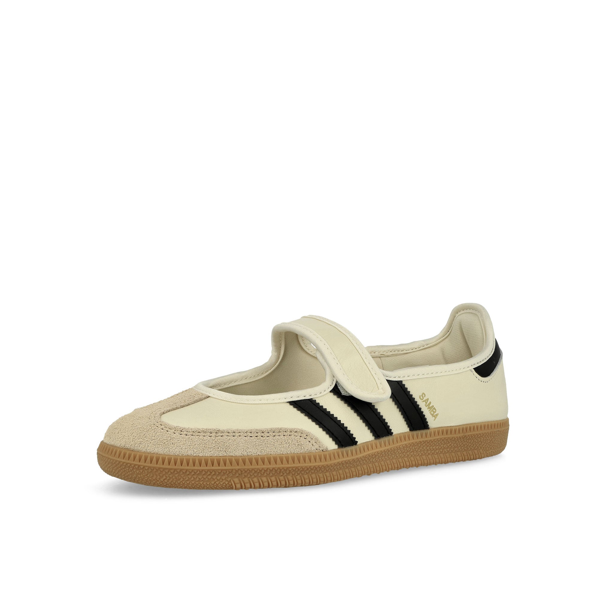 adidas Samba Jane W Cream White / Gum 3 / Core Black Low Top Sneakers JR7338 Close-up | Overkill