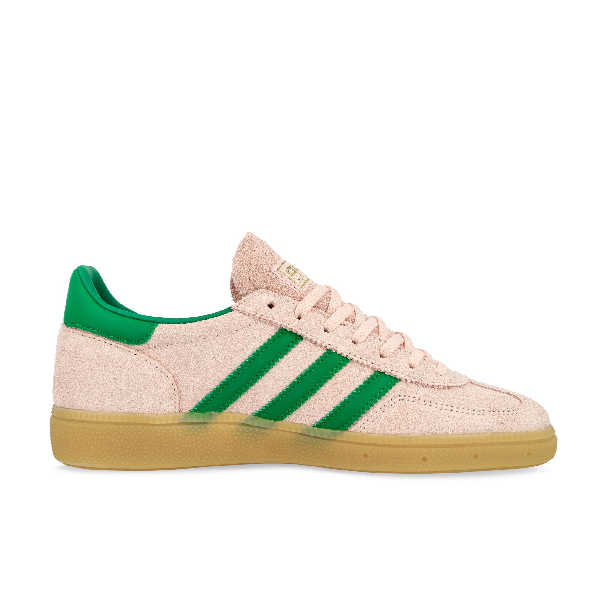 adidas Handball Spezial W Clear Pink / Green / Gold Metallic Low Top Sneakers Silhouette | Overkill