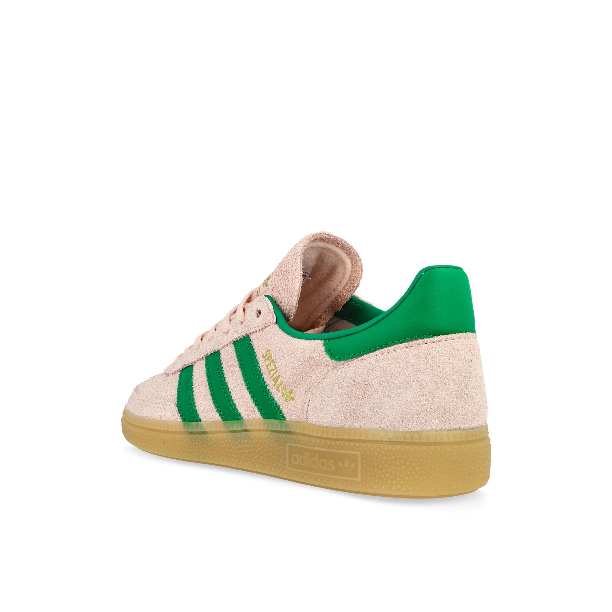 adidas Handball Spezial W Clear Pink / Green / Gold Metallic Low Top Sneakers Material | Overkill