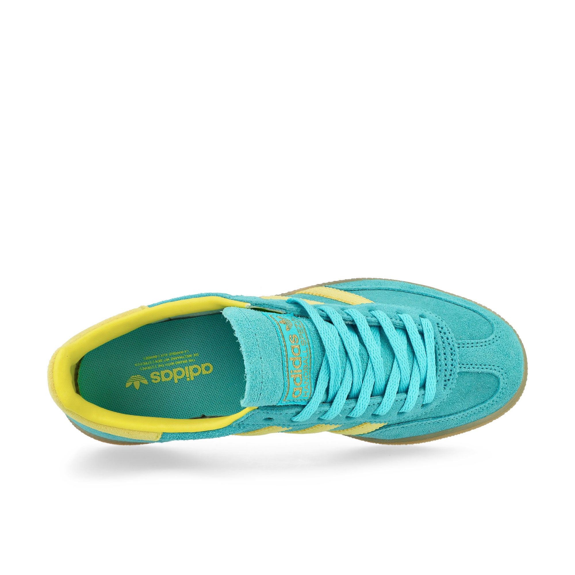 adidas Handball Spezial W Blue Glow / Bright Yellow / Gold Metallic Low Top Sneakers Detailfoto | Overkill