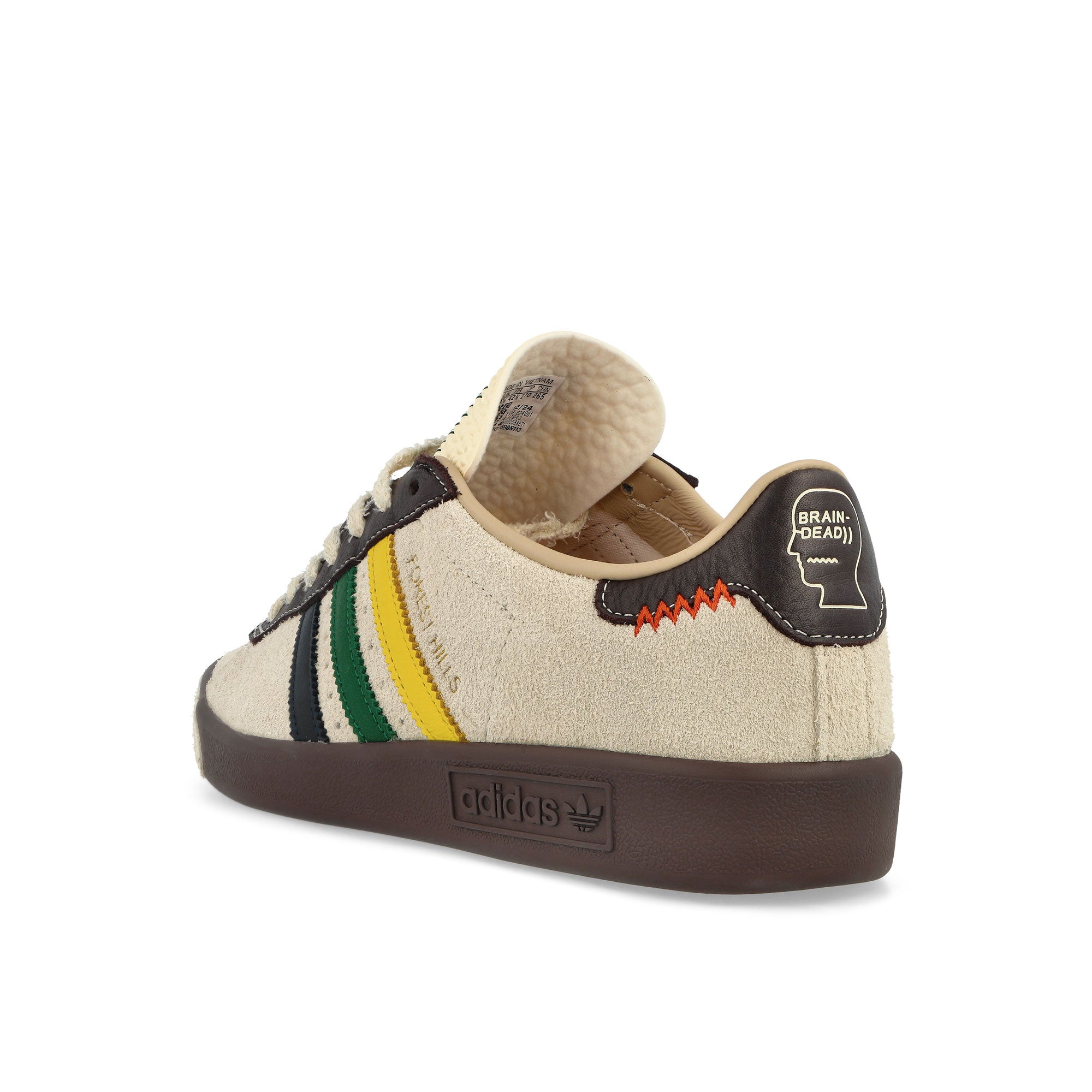 adidas Forest Hills Cream White / Pantone / Night Red Low Top Sneakers Material | Overkill