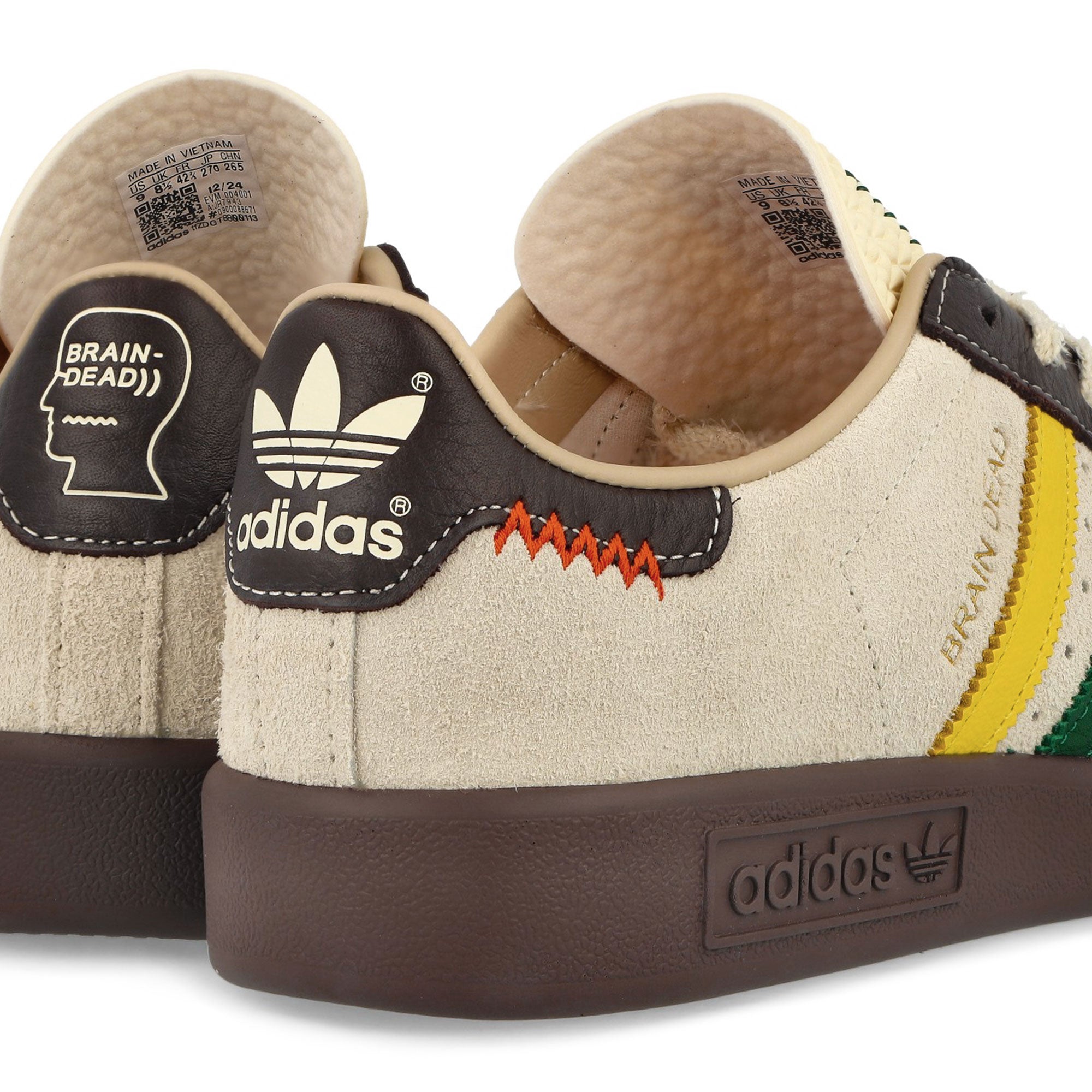 adidas Forest Hills Cream White / Pantone / Night Red Low Top Sneakers Detail View 1 | Overkill
