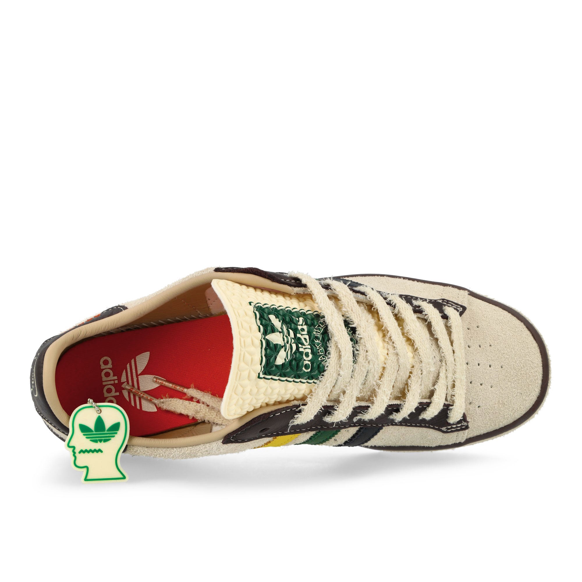 adidas Forest Hills Cream White / Pantone / Night Red Low Top Sneakers Detail View 2 | Overkill