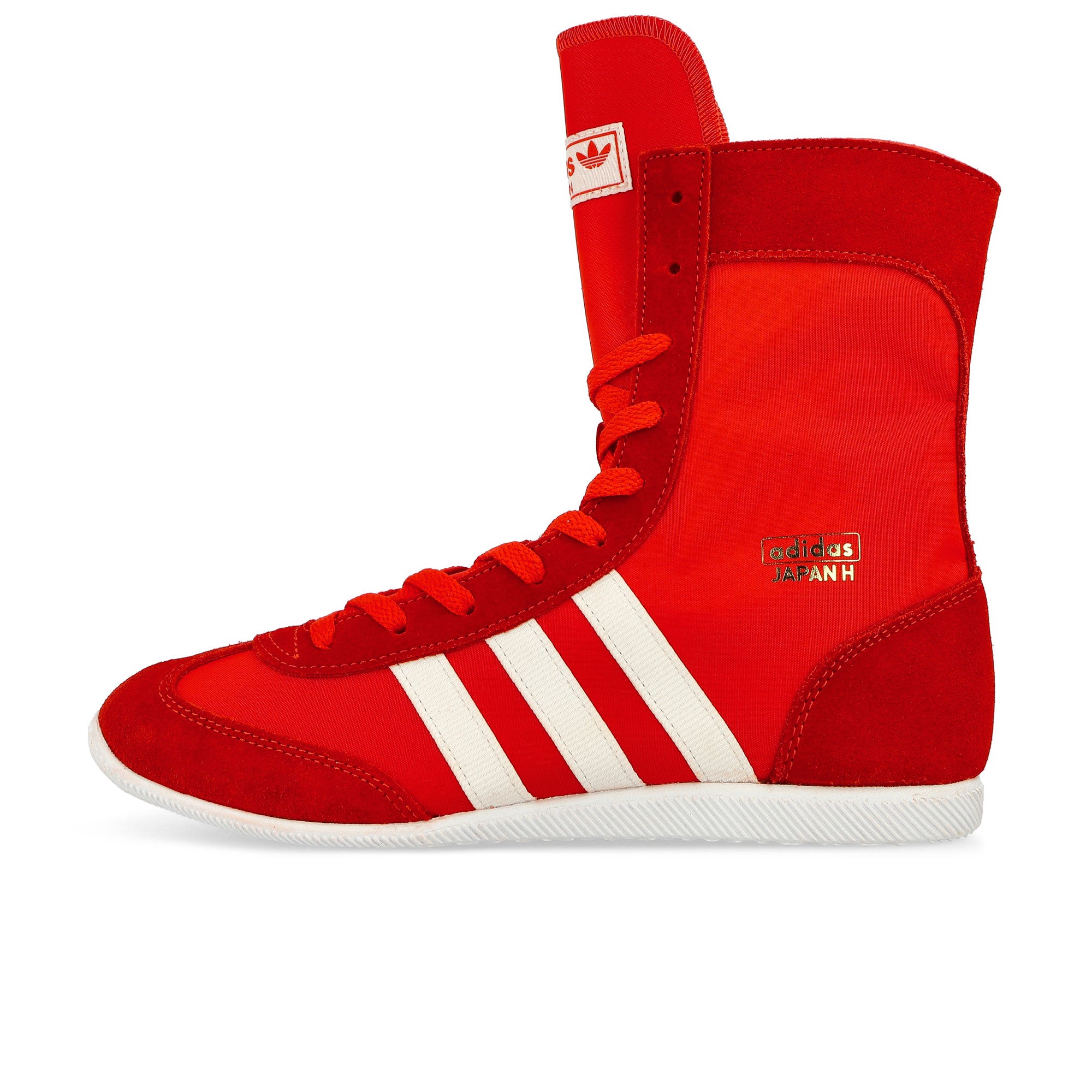 adidas Japan H W Red / Footwear White / Gold Metallic High Top Sneakers JR8121 | Overkill
