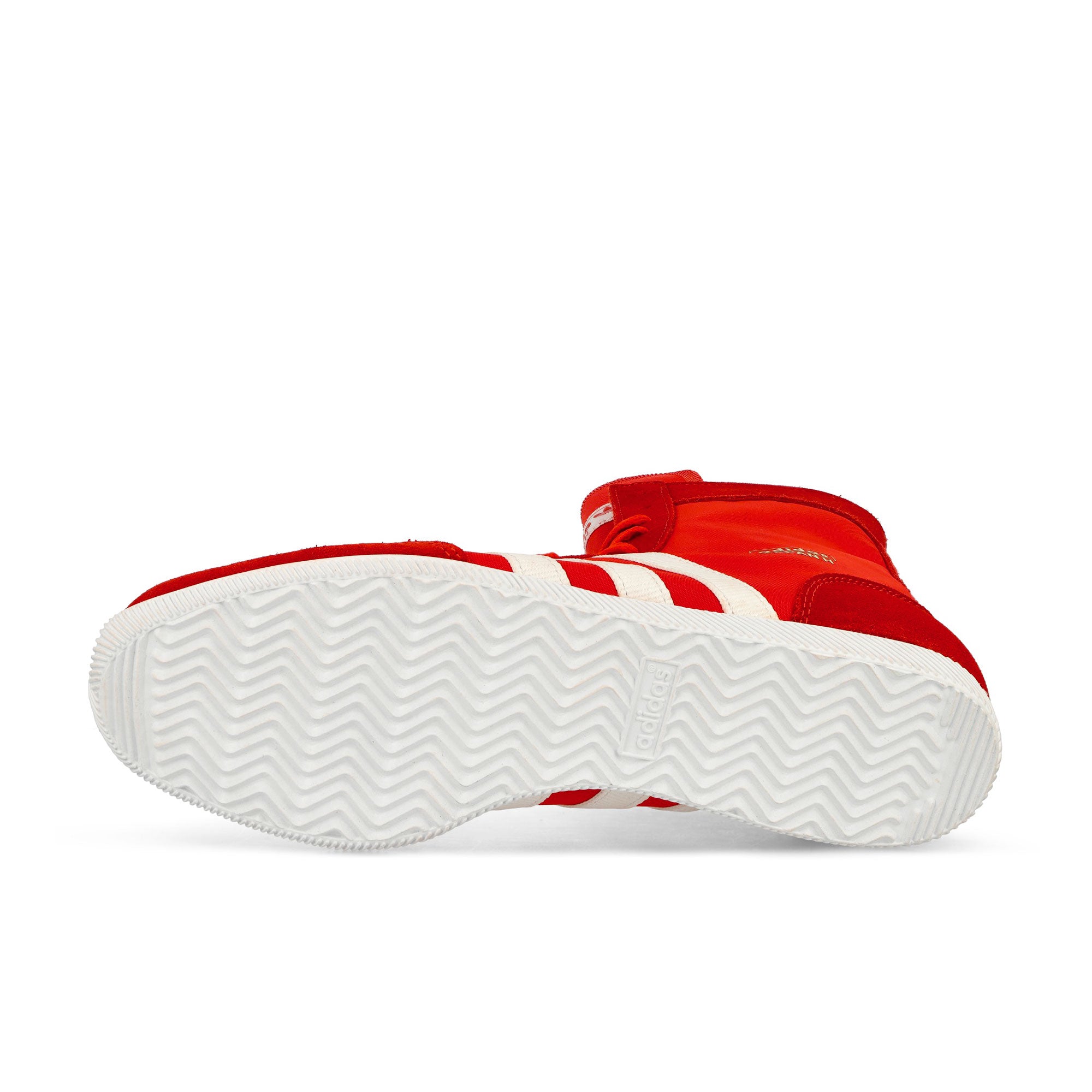 adidas Japan H W Red / Footwear White / Gold Metallic High Top Sneakers Detail View 1 | Overkill