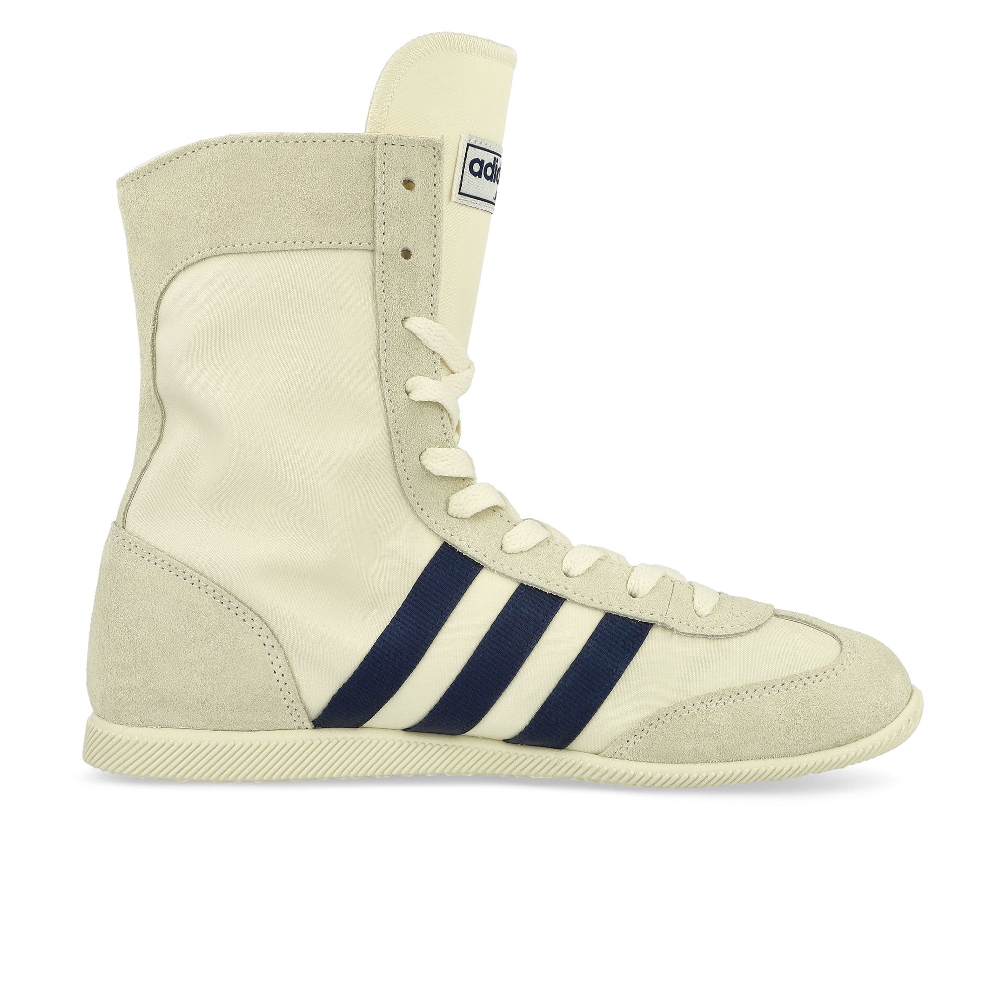 adidas Japan H W Cream White / Dark Blue / Gold Metallic High Top Sneakers Silhouette | Overkill