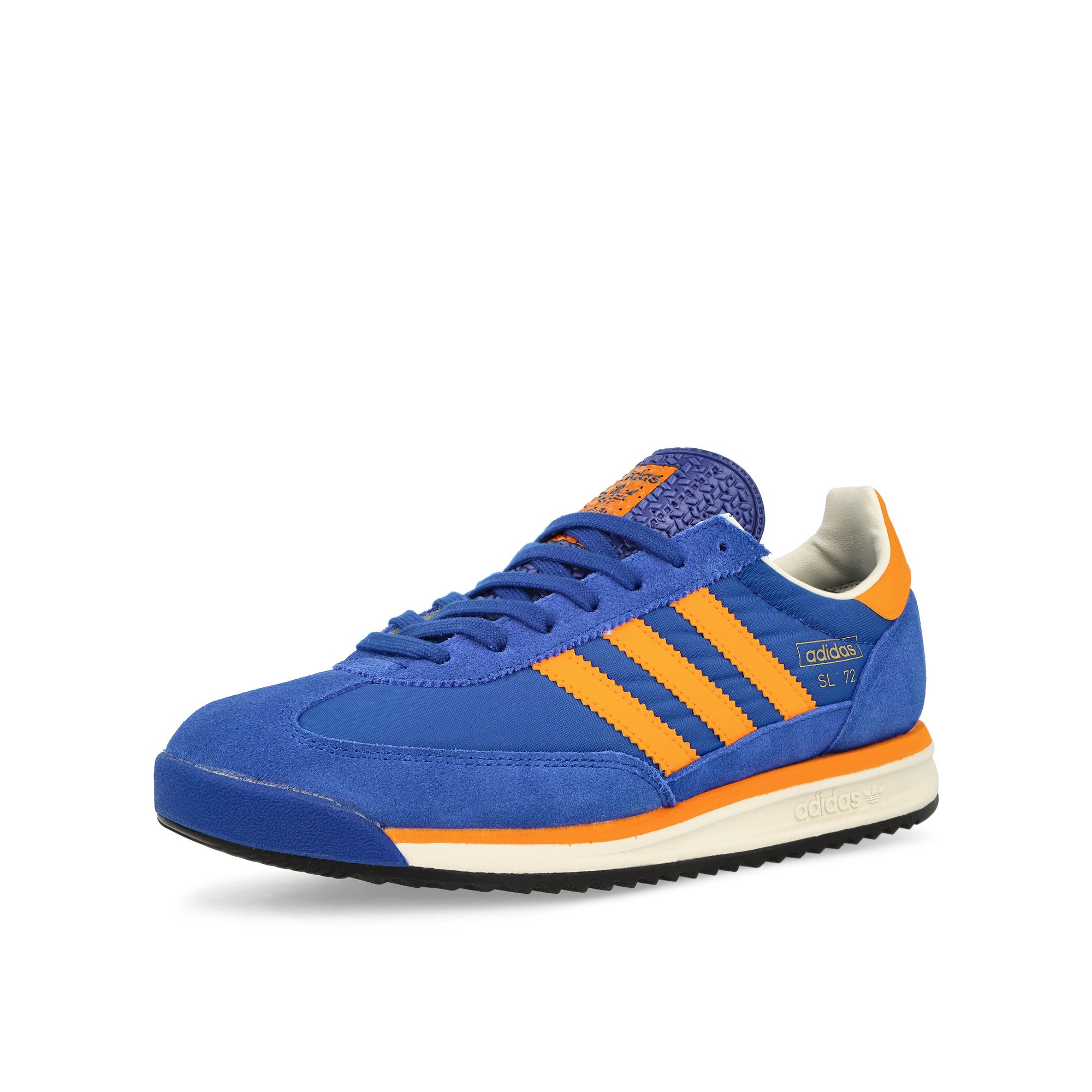 adidas SL 72 RS Team Royal Blue / Crew Orange / Off White Sneaker JR8775 Close-up | Overkill