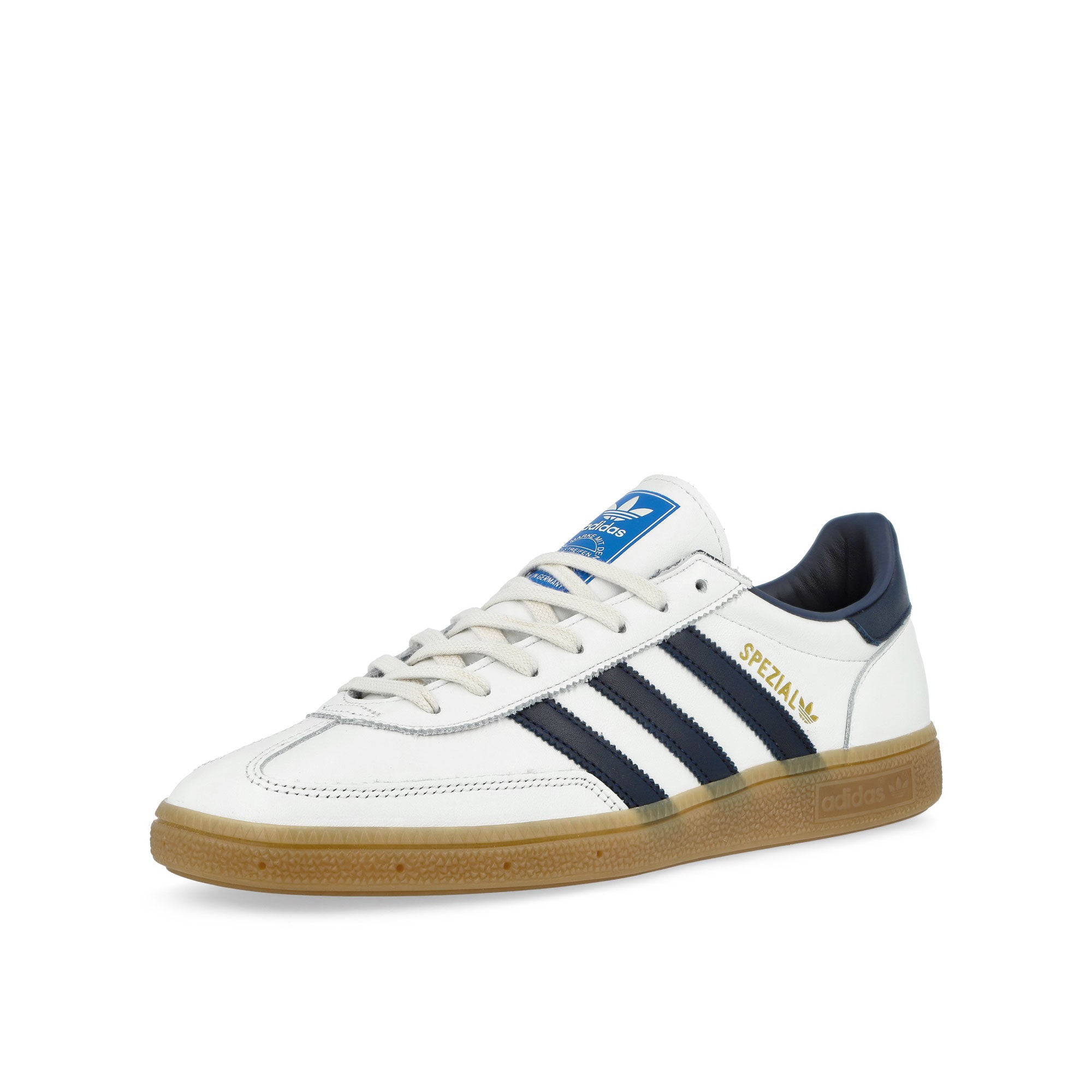 adidas Handball Spezial MIG Core White / Night Indigo / Gum 4 Low Top Sneakers JR9532 Close-up | Overkill