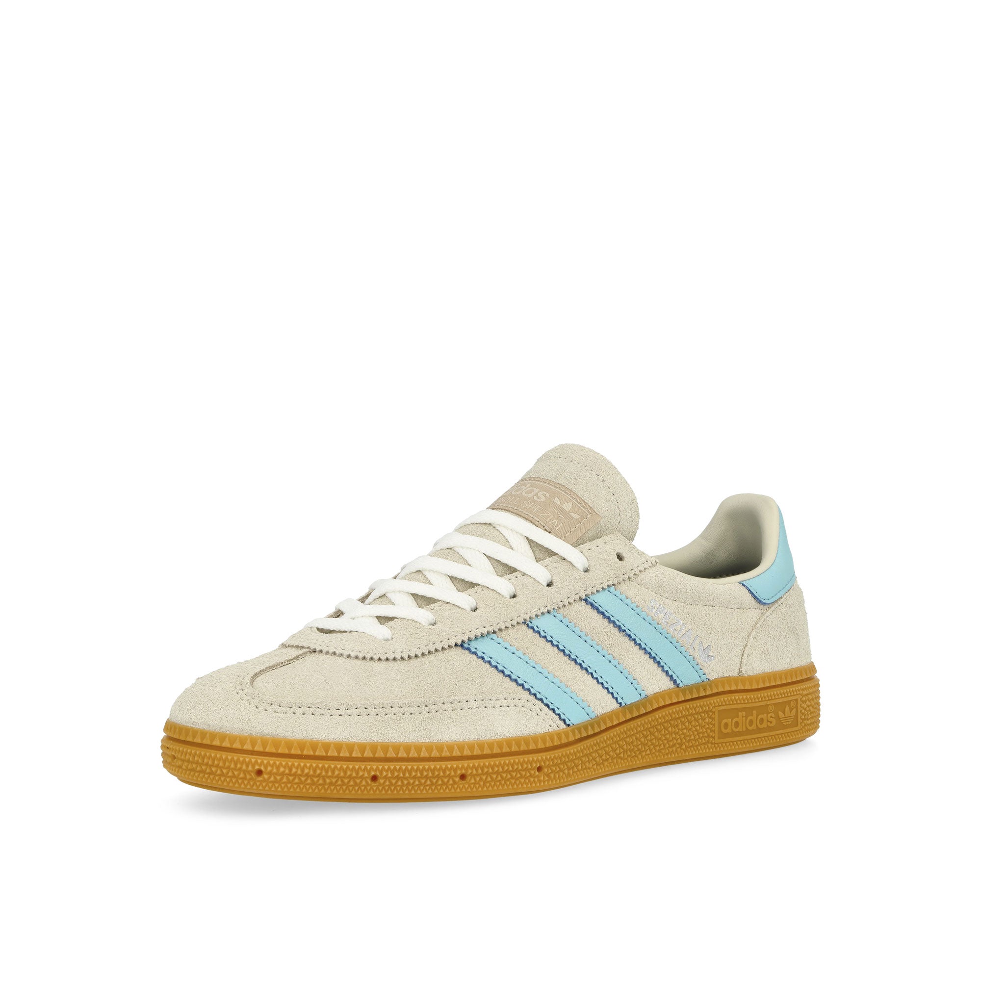 adidas Handball Spezial W Alumina / Clear Sky / Gum 1 Low Top Sneakers Close Up | Overkill