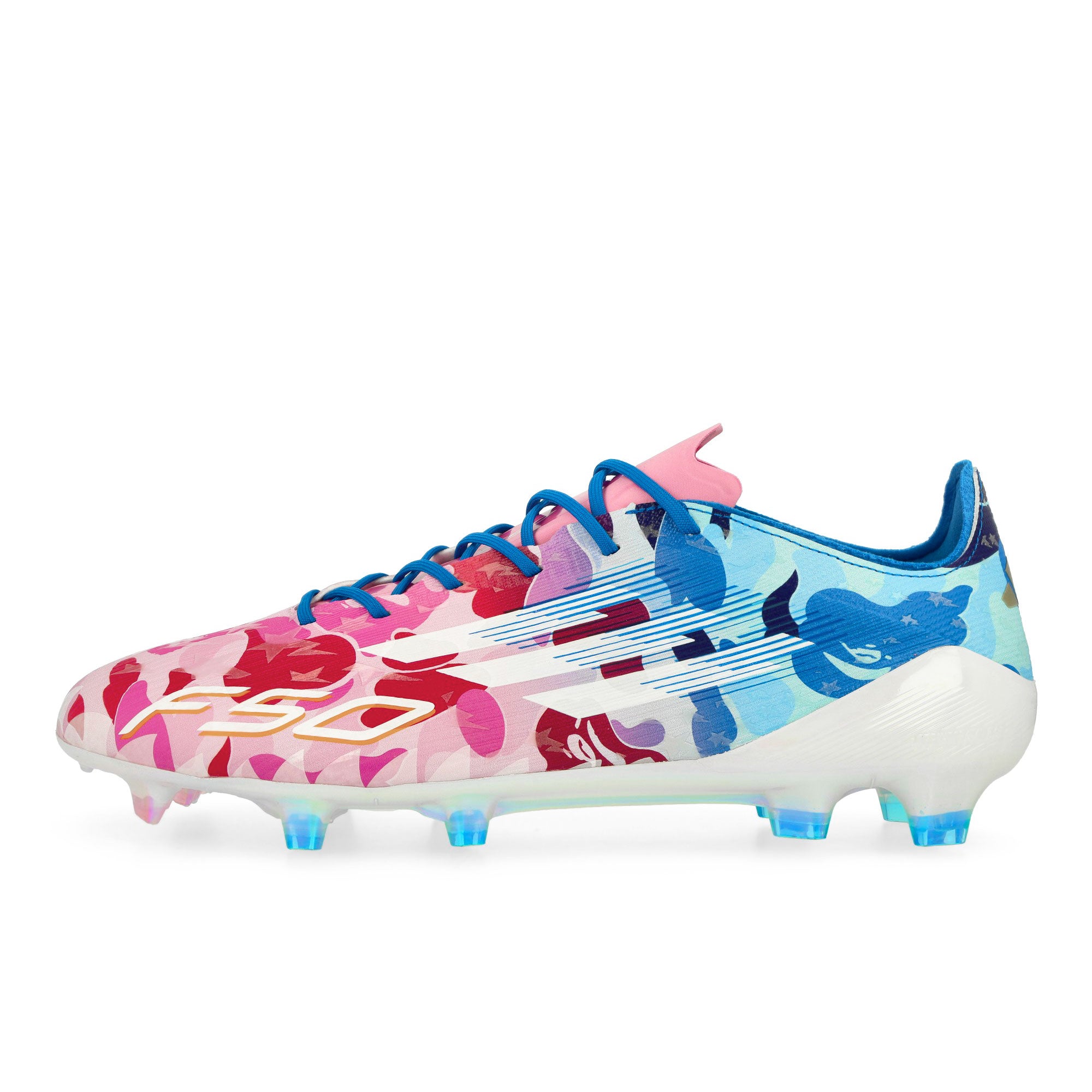 adidas F50 Elite FG Clear Pink / Footwear White / Icey Blue Low Top Sneakers JS0573 | Overkill