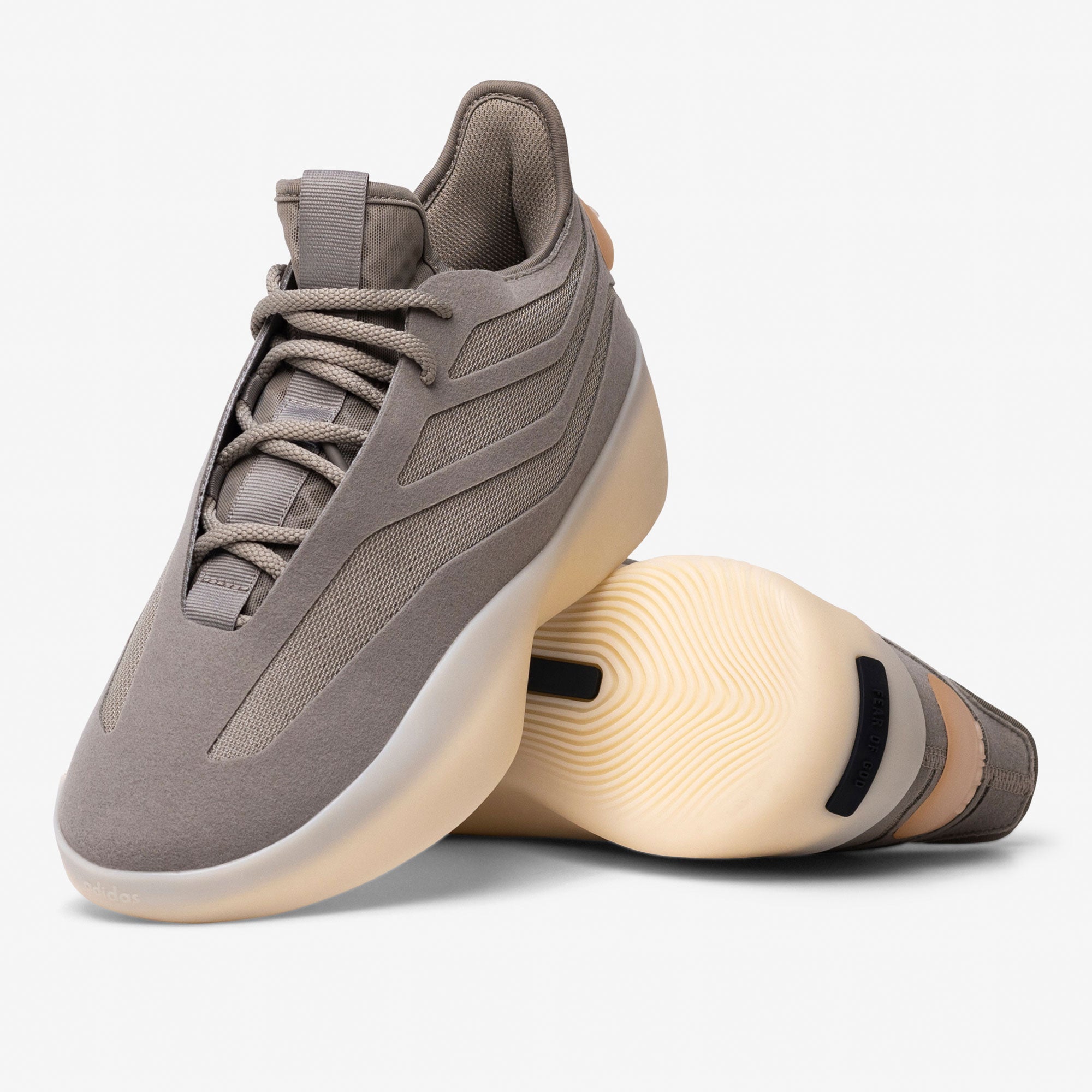 adidas II Basketball Low Putty Beige / Putty Beige / Putty Beige Low Top Sneakers Close Up | Overkill