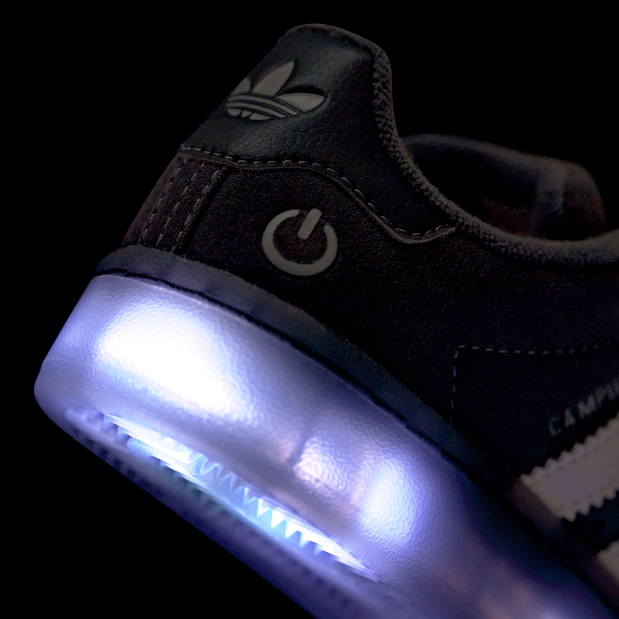 adidas Campus 00S Led Lights CF EL C Grey Five / Footwear White / Grey Two Low Top Sneakers JS1281 Close-up | Overkill