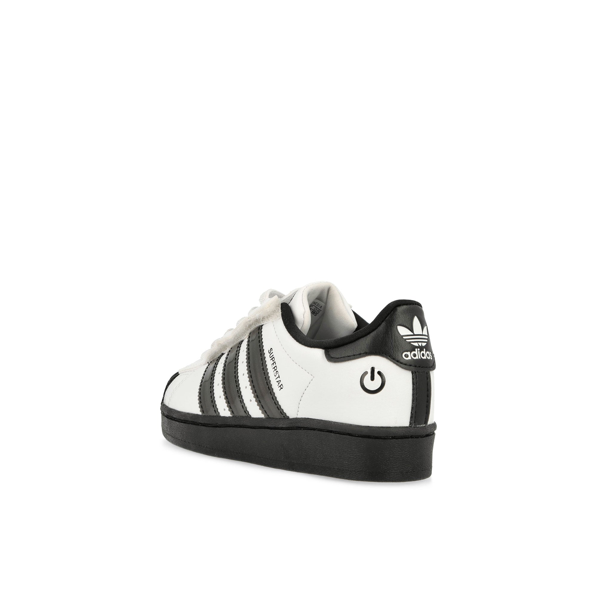 adidas Superstar LED Lights CF EL C Footwear White / Core Black / Footwear White Kids Sneaker JS1290 Close-up | Overkill