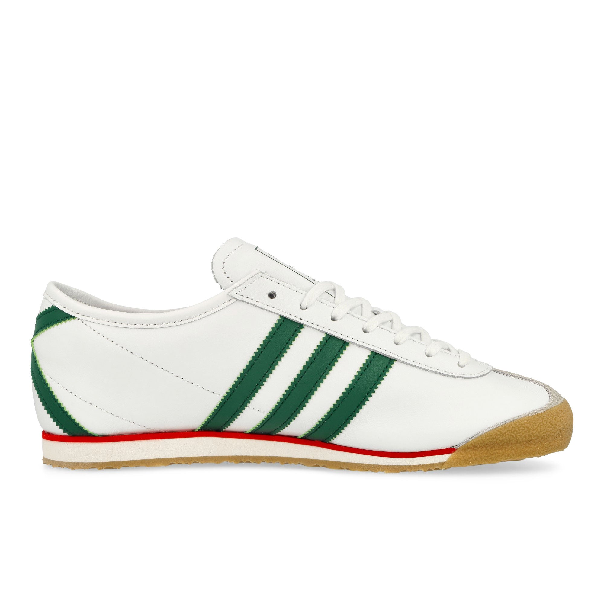 adidas Italia 70s Footwear White / Collegiate Green / Gum 3 Low Top Sneaker JS1325 Silhouette | Overkill